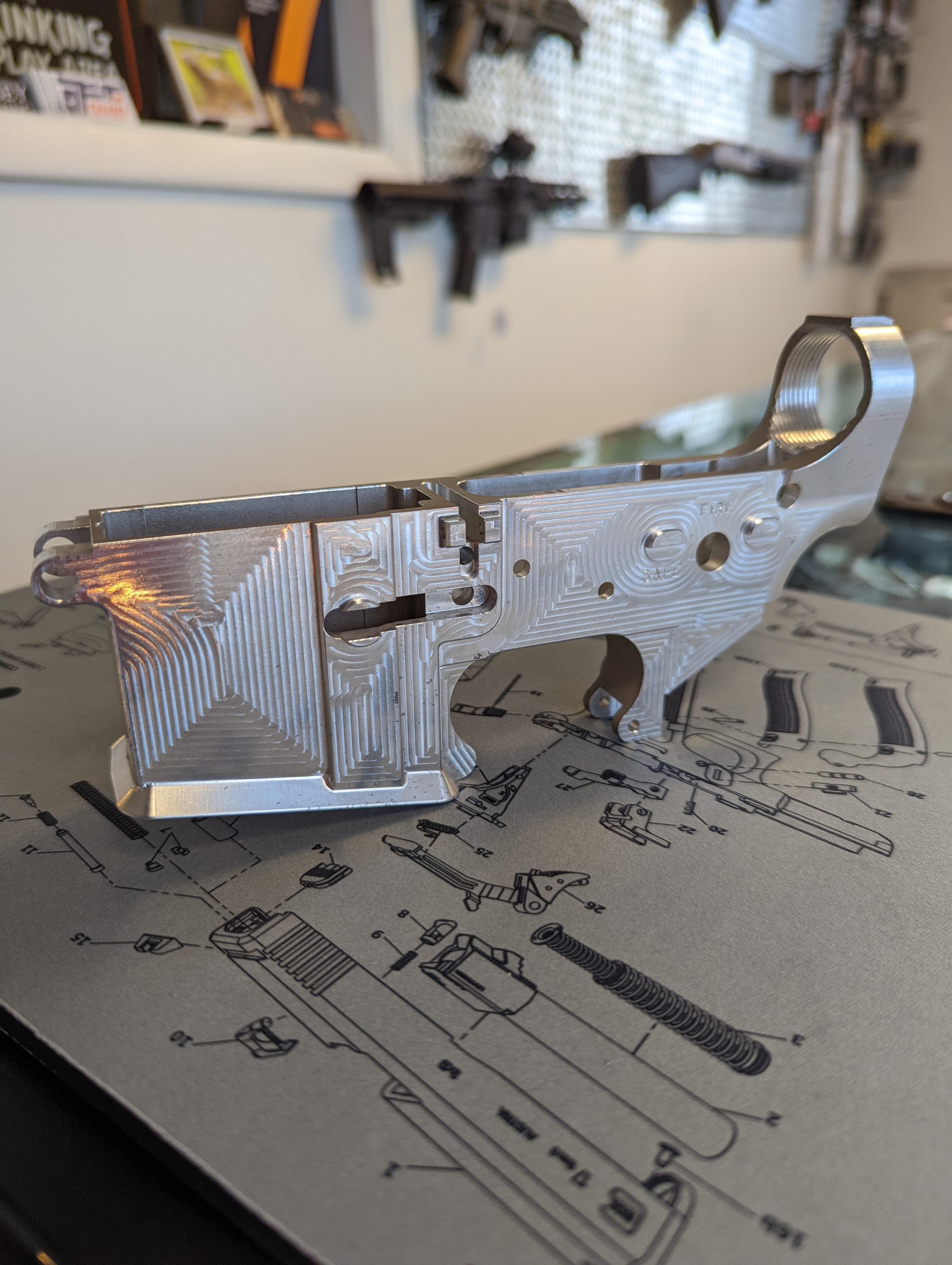 Proofed out billet aluminum lowers. r/guns