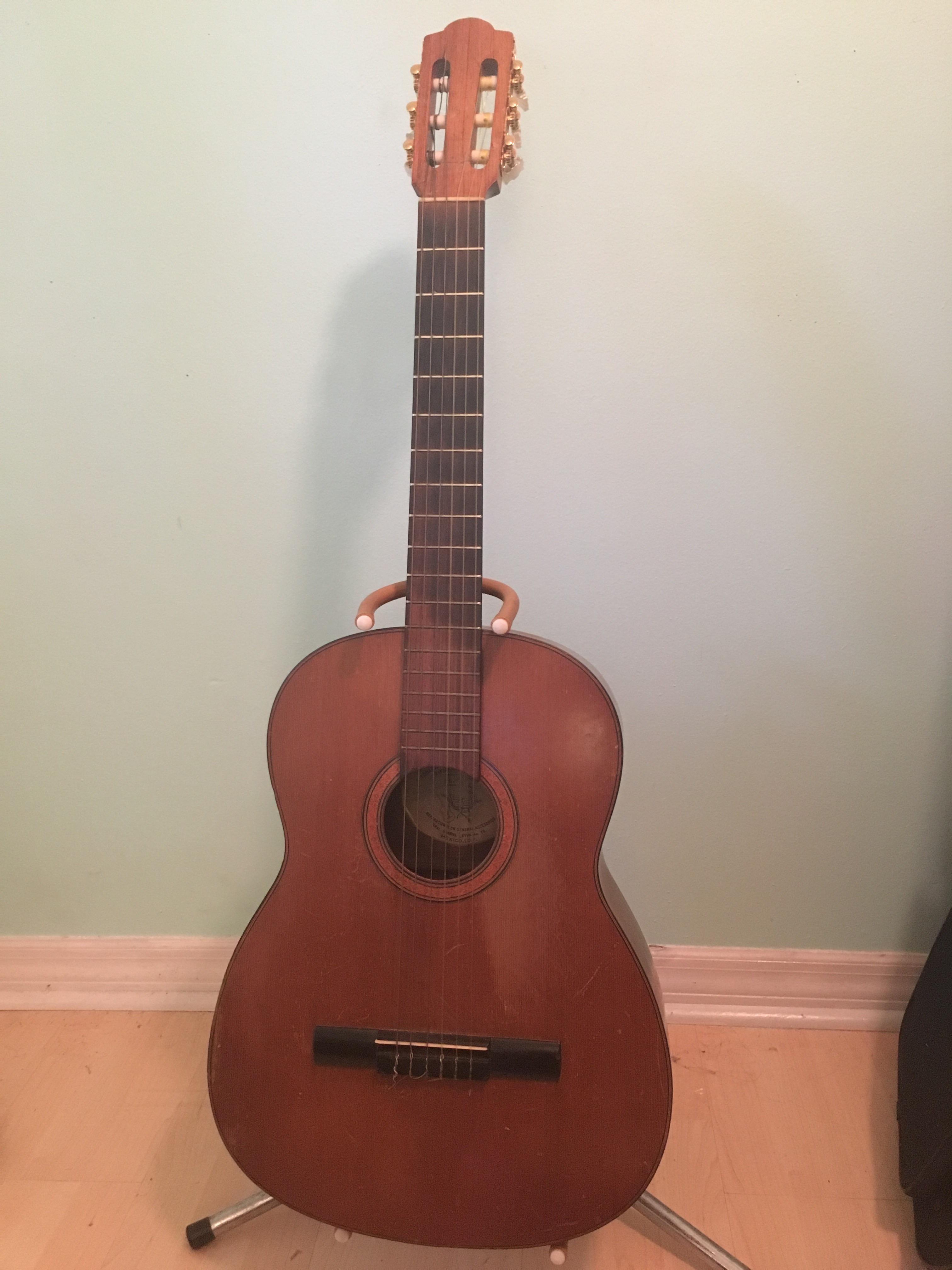 My grandfather’s classical guitar. He purchased in in Mexico almost 50