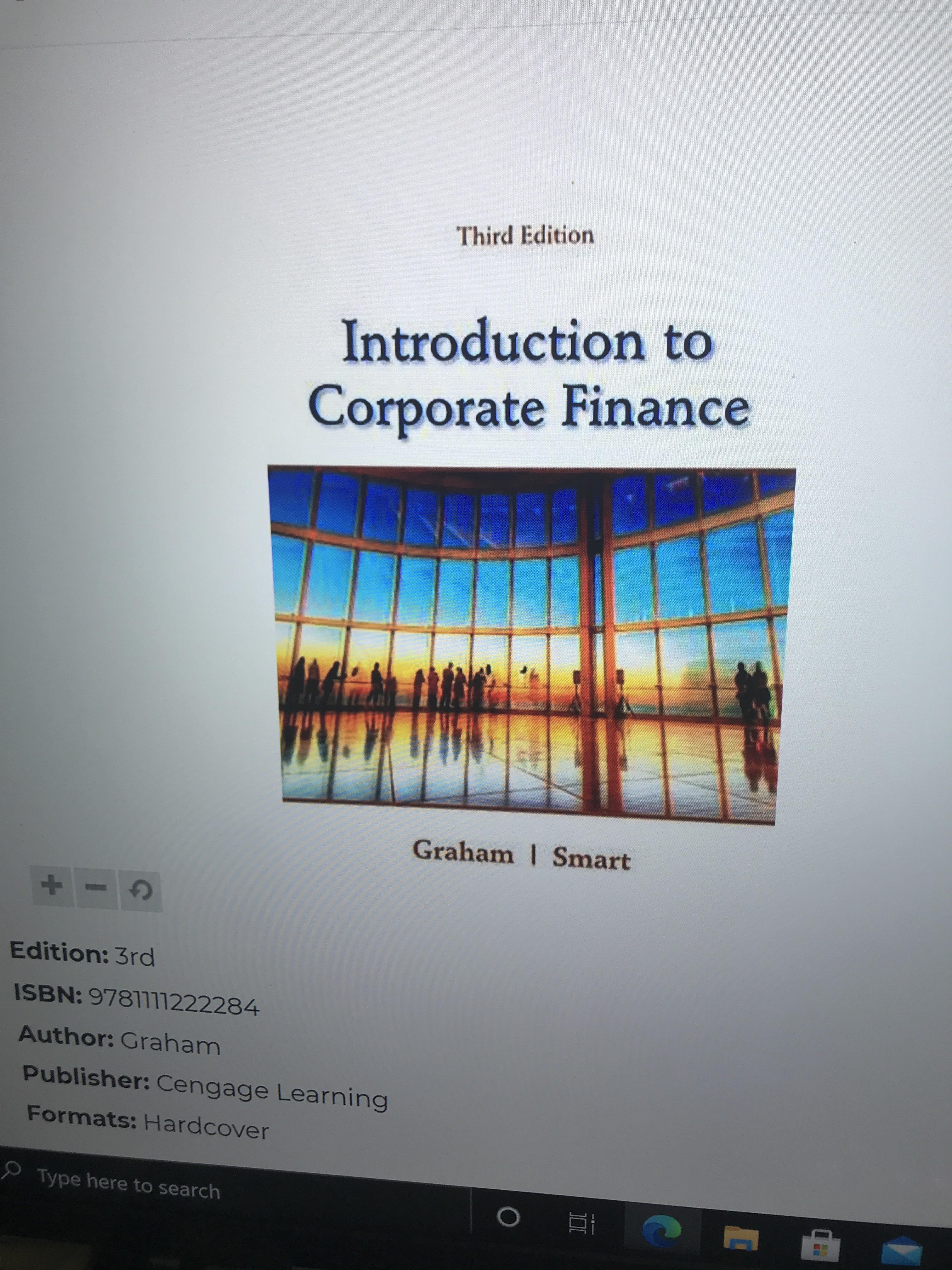 (PDF) Introduction to Corporate Finance ResearchGate