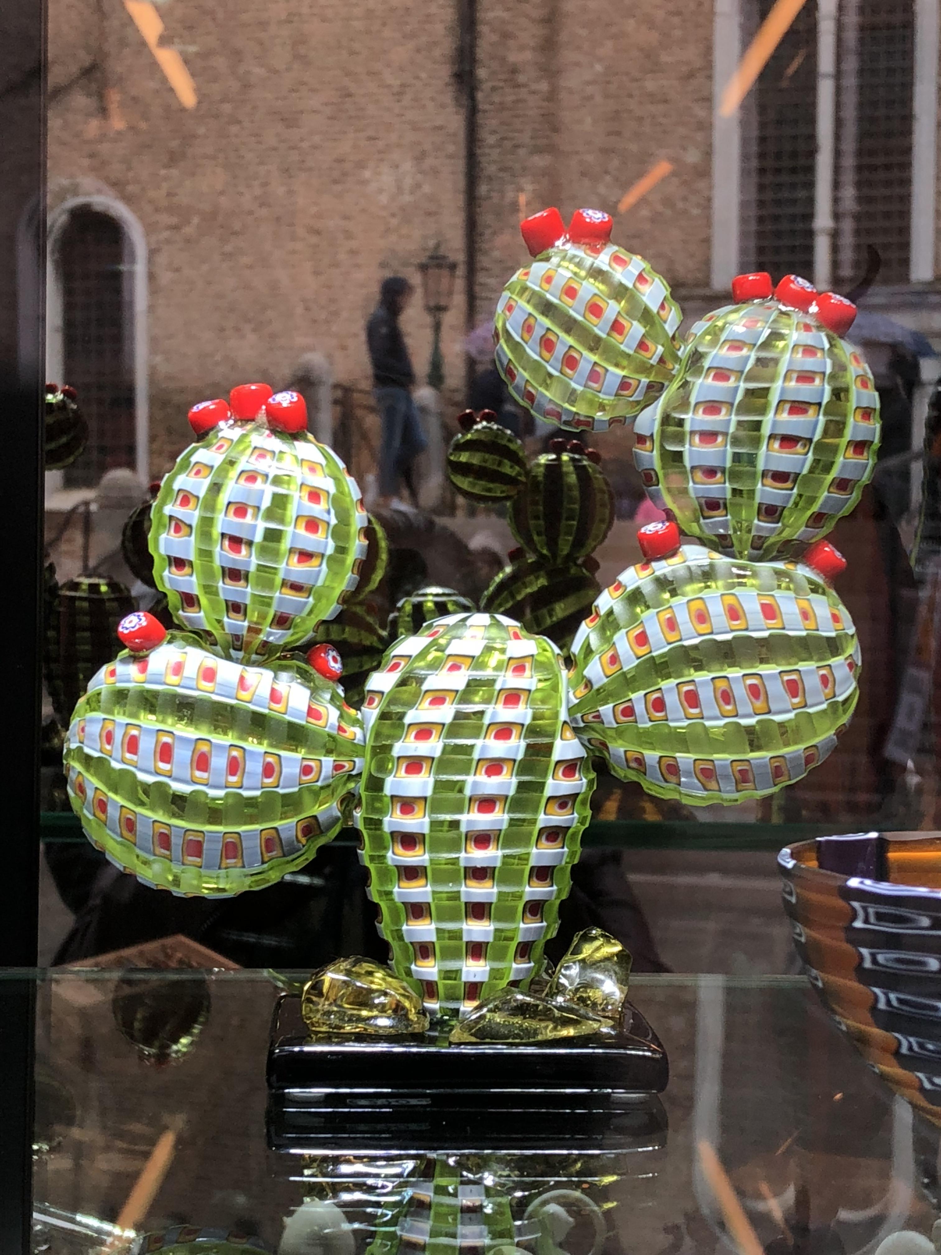 Adorable glass cactus I saw today in Murano, Italy r/succulents
