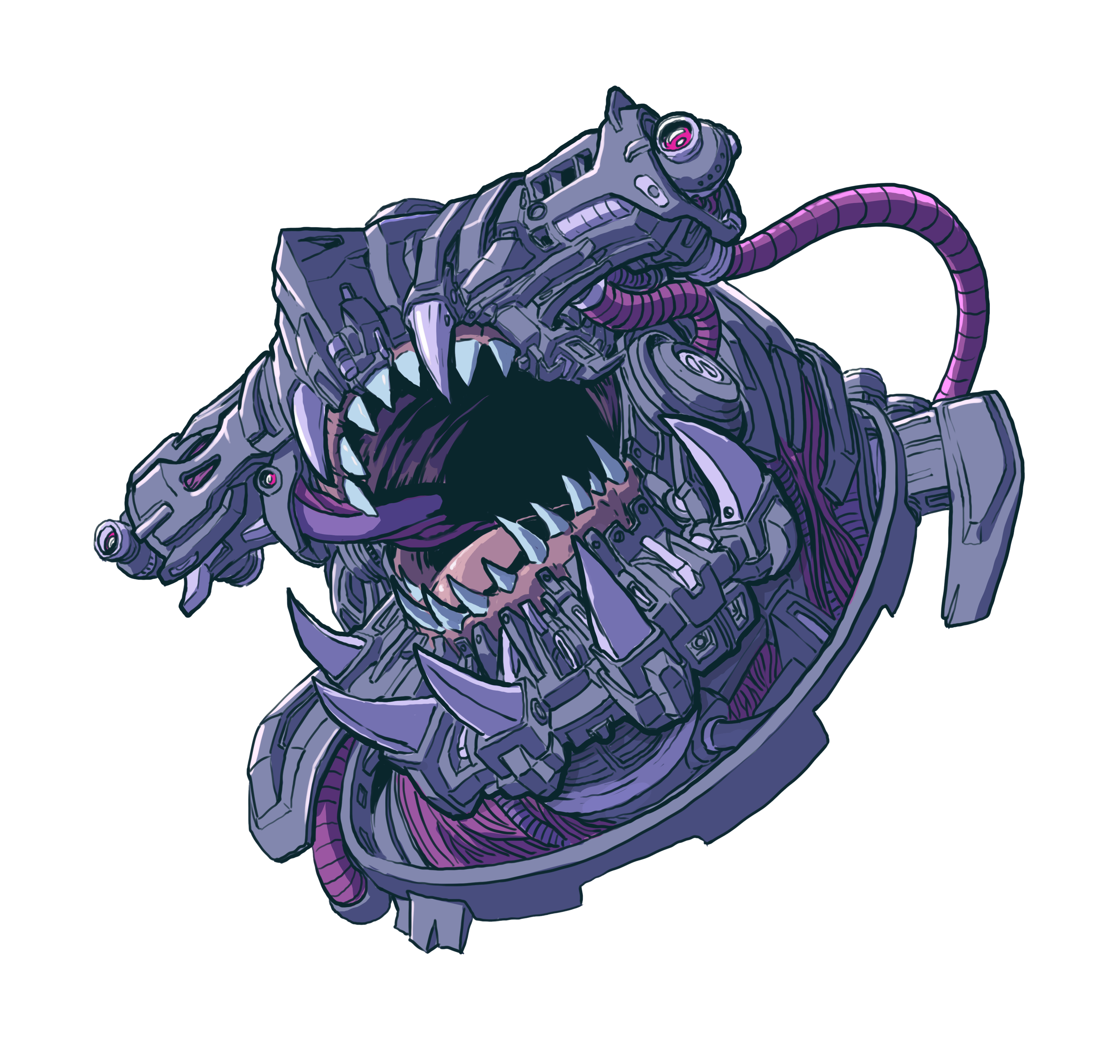 Cyber Shark by Ethan S. Brewerton HalaxionPrime