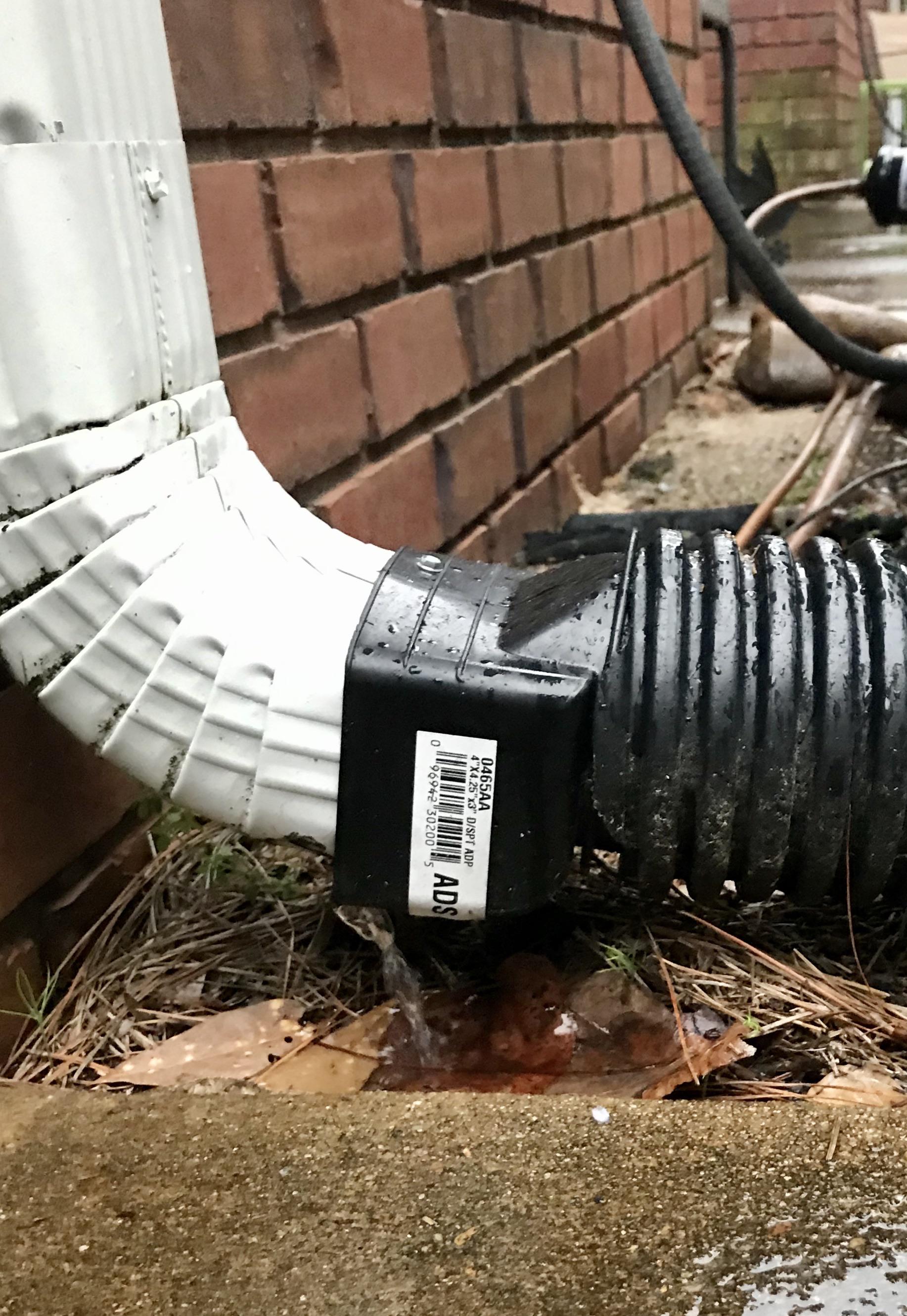 To fix a drainage issue therewasanattempt