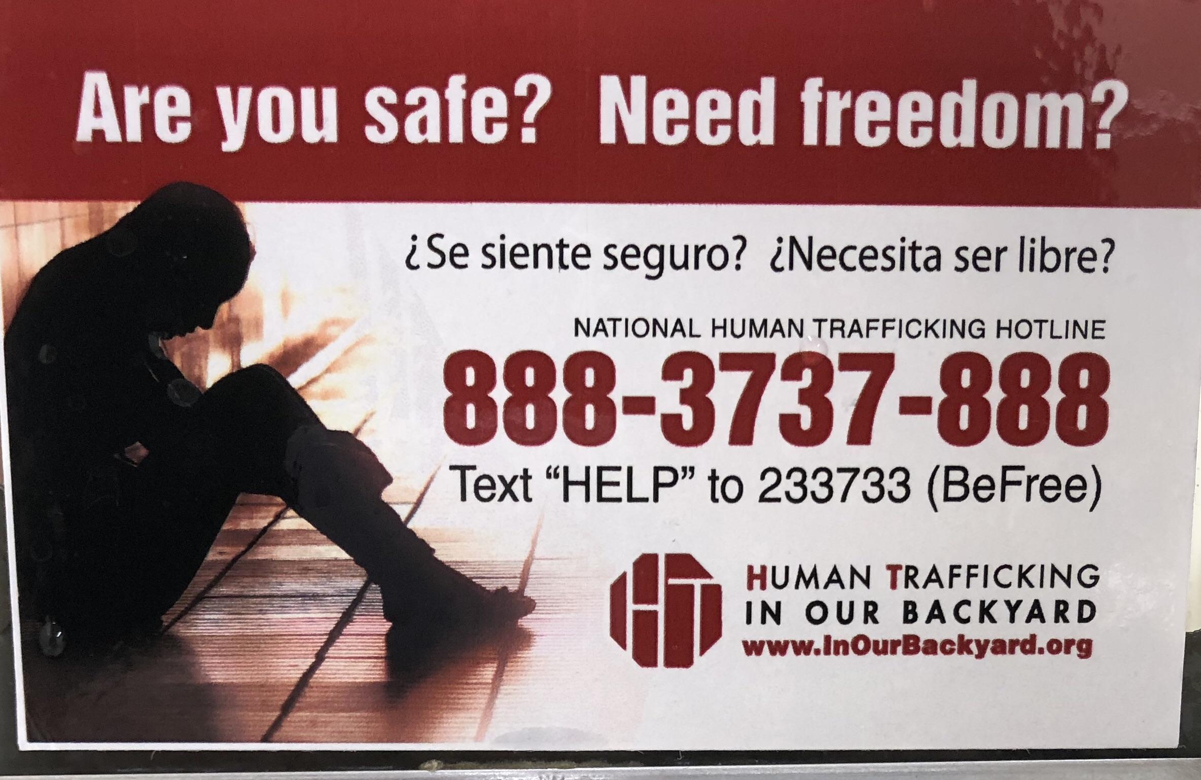 Human Trafficking Signs Found In Gas Station Bathroom r/mildlyinteresting