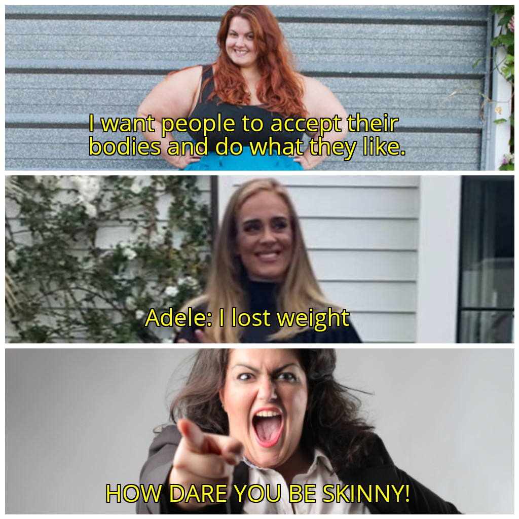 Fat acceptance in a nutshell memes