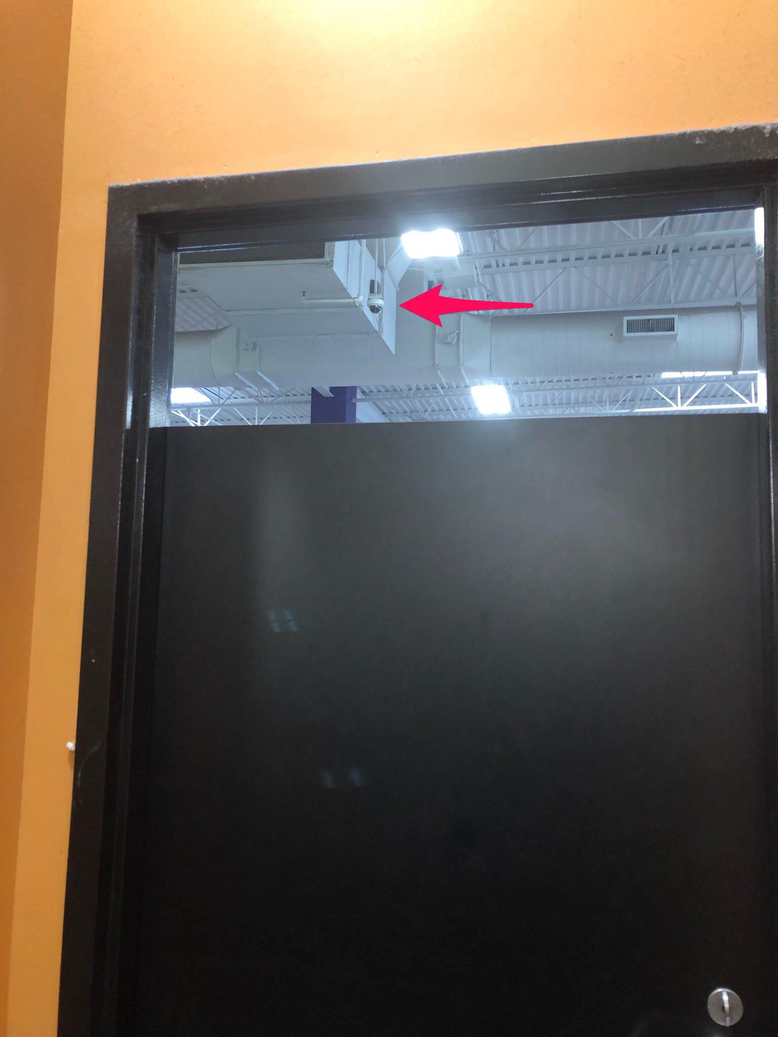 Inside the changing room at the Goodwill at Goldenrod/Hoffner