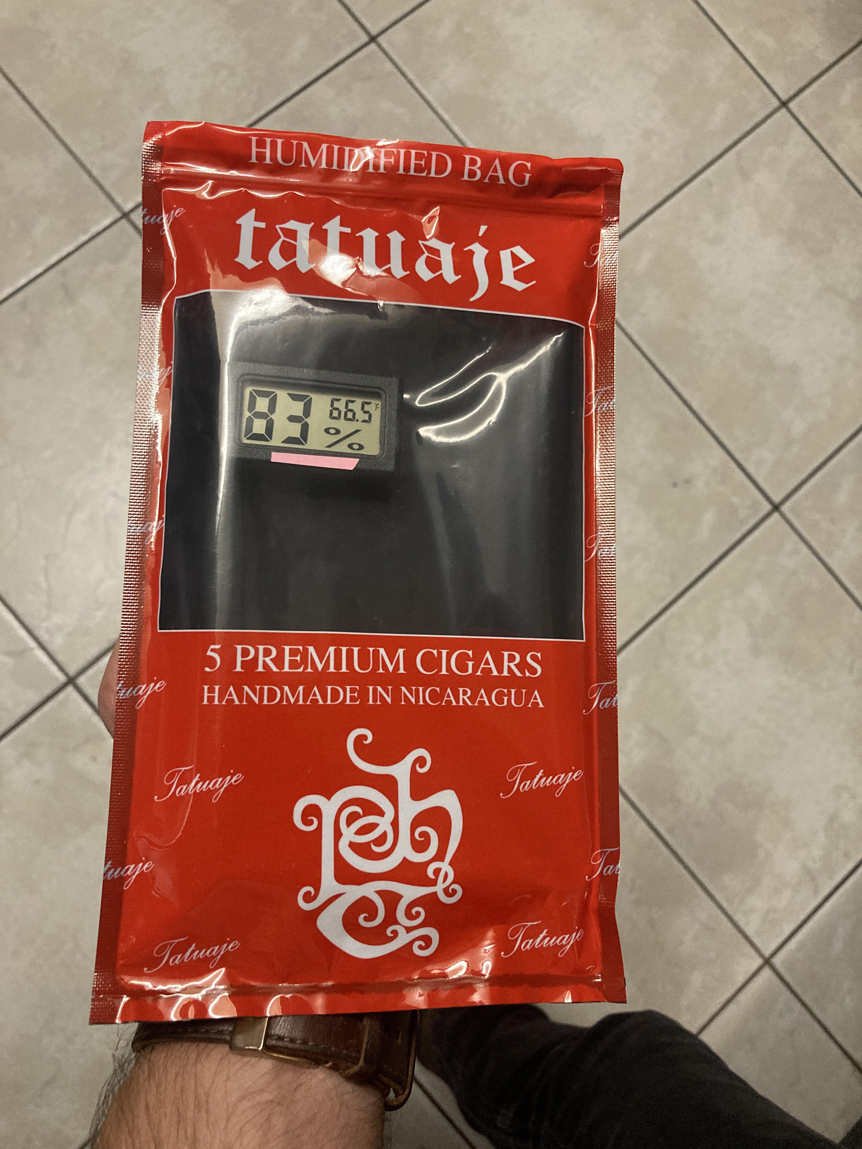 Going to need to dry box my tat red sampler for a week before I throw