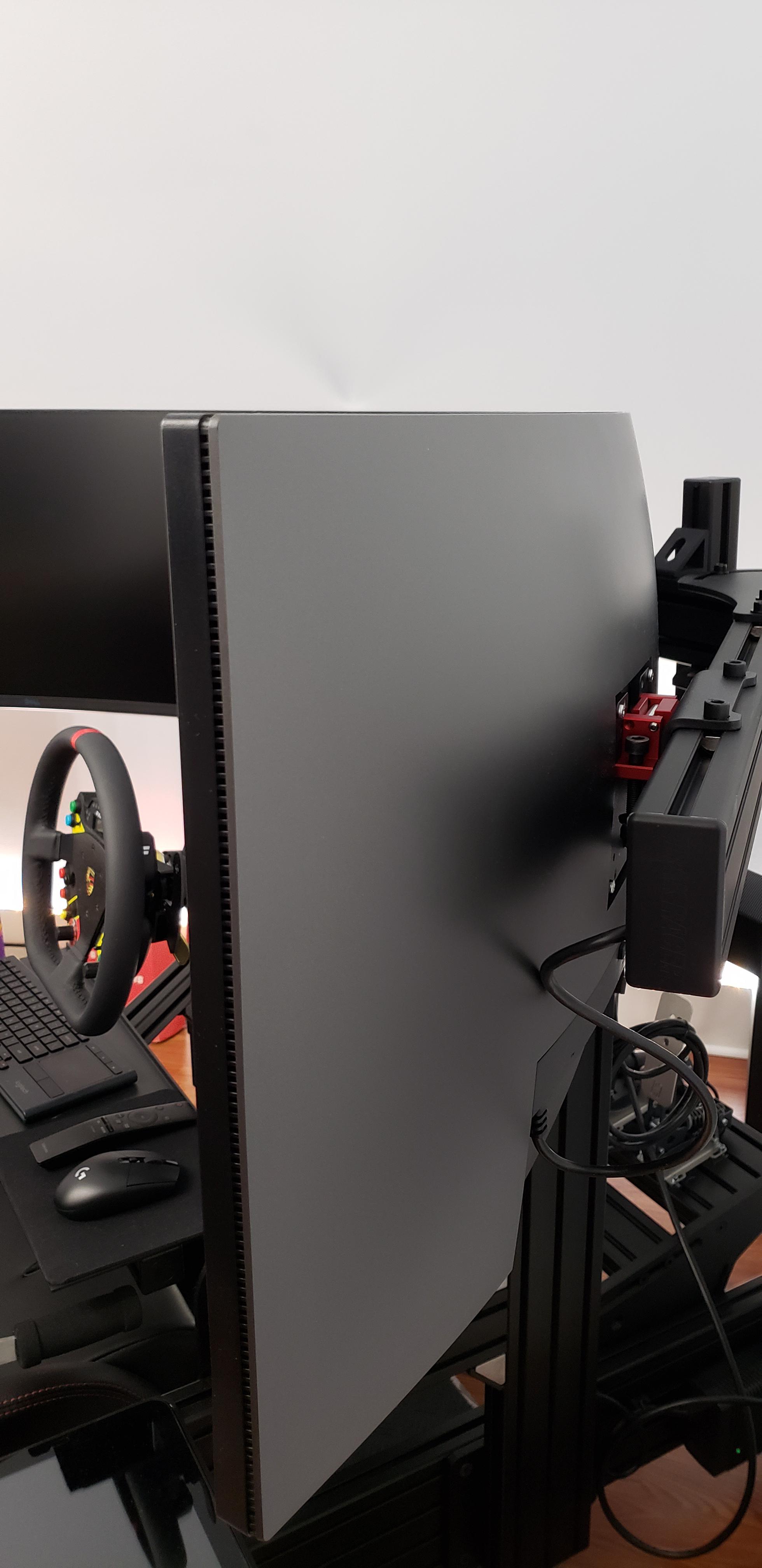 Simlab Vario triple screen mount installed r/simracing