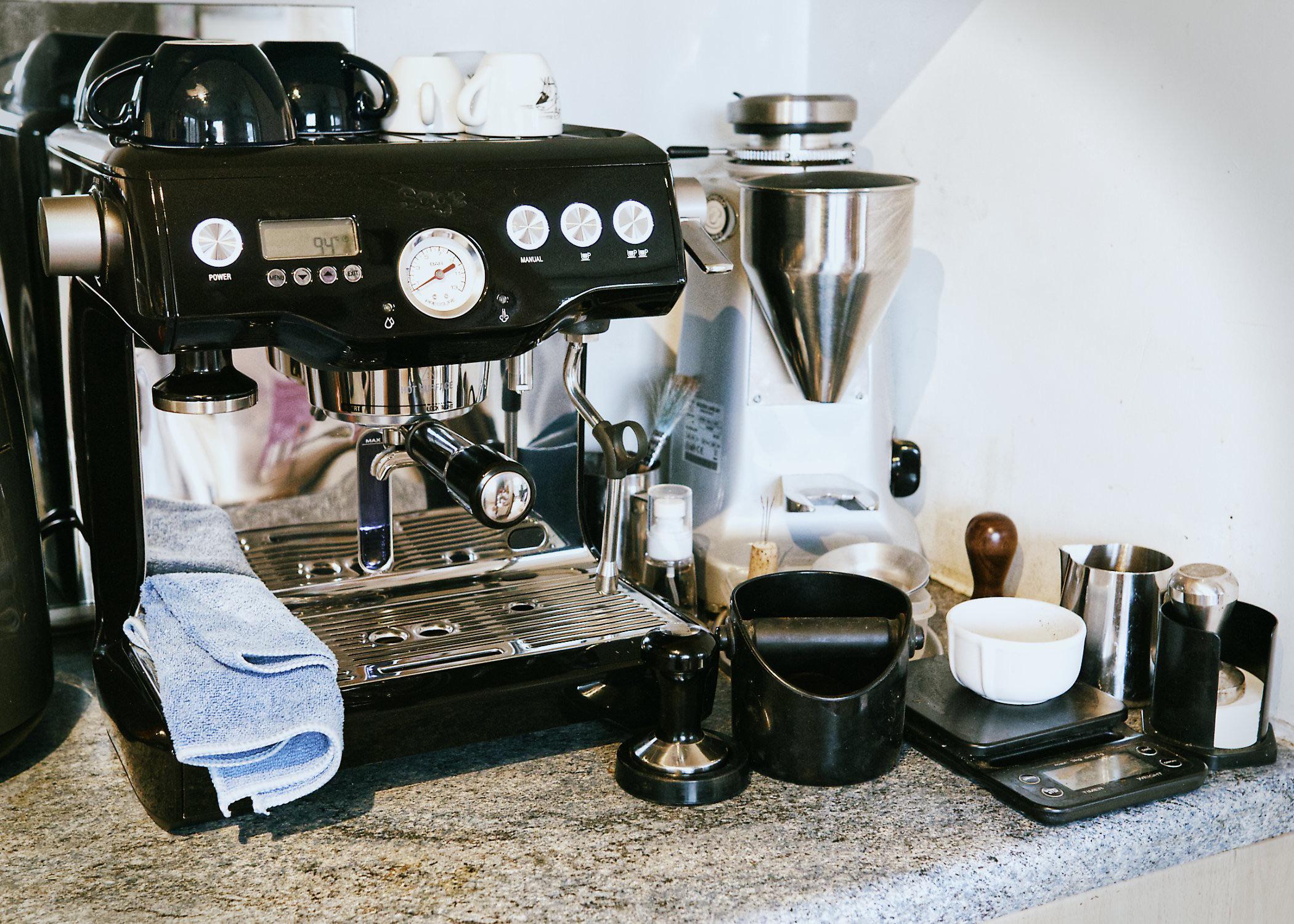 Upgraded coffee corner Sage(Breville) Dual Boiler and Mazzer Super
