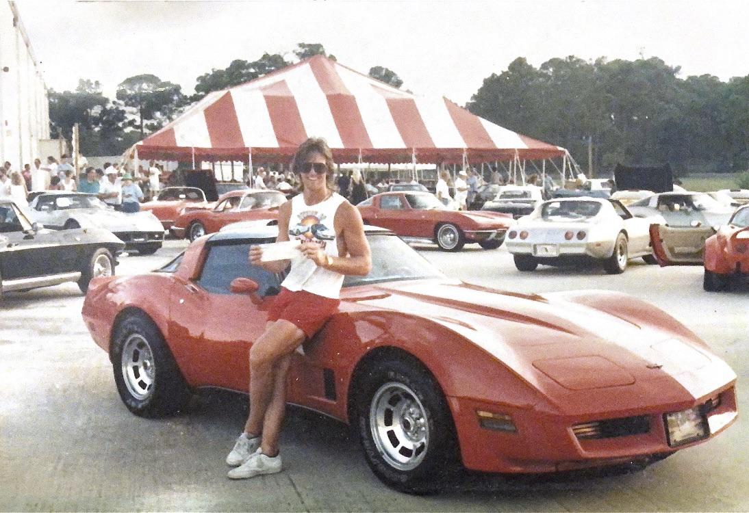 My dad, 1989, at Eckler’s Corvette Show in Titusville, FL. 1980