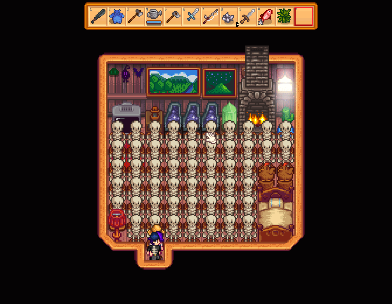 SKELETON WARRIORS turns out it's super easy to dupe decorations in