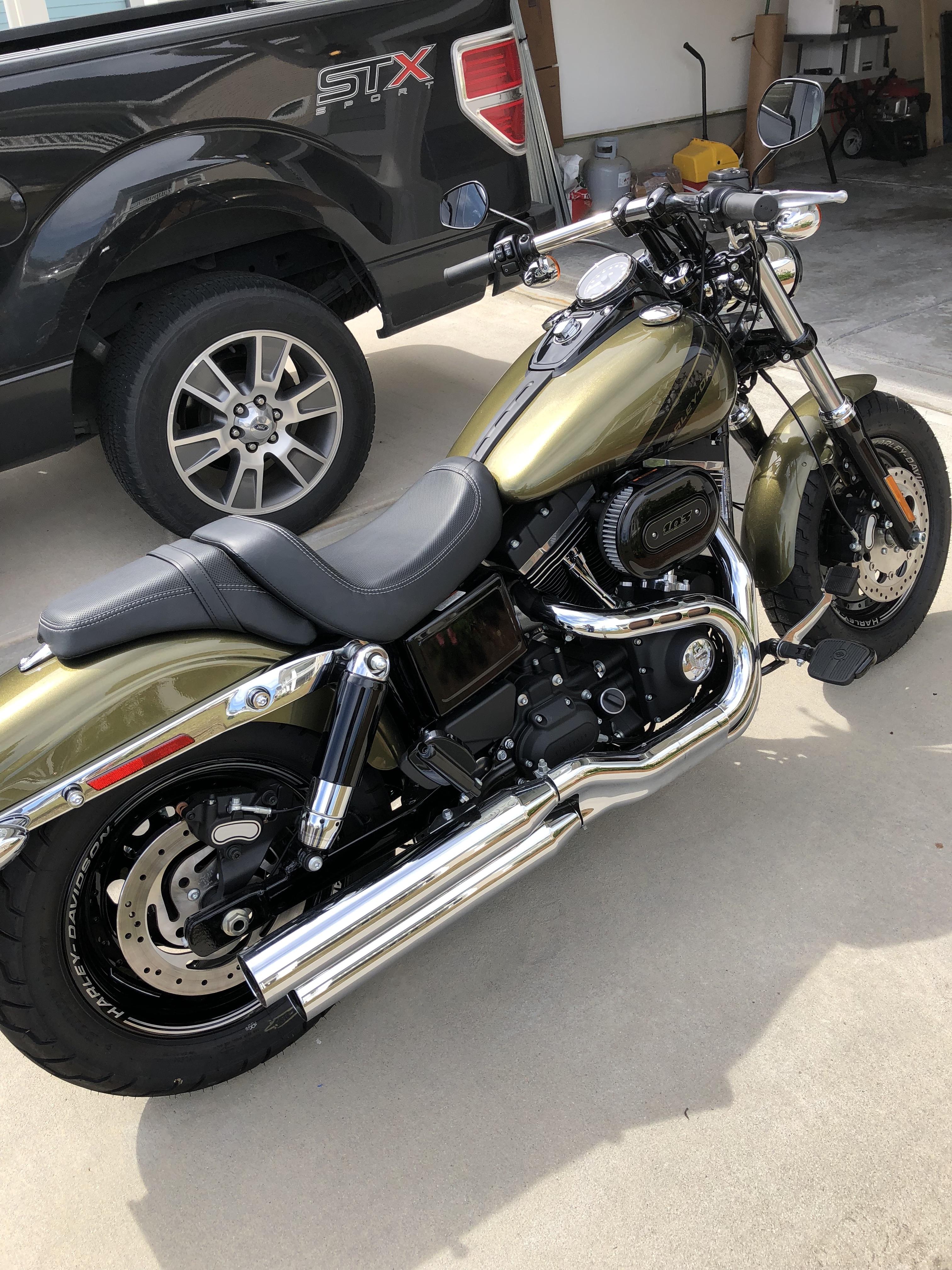 Bought today used with 175 miles on her Harley