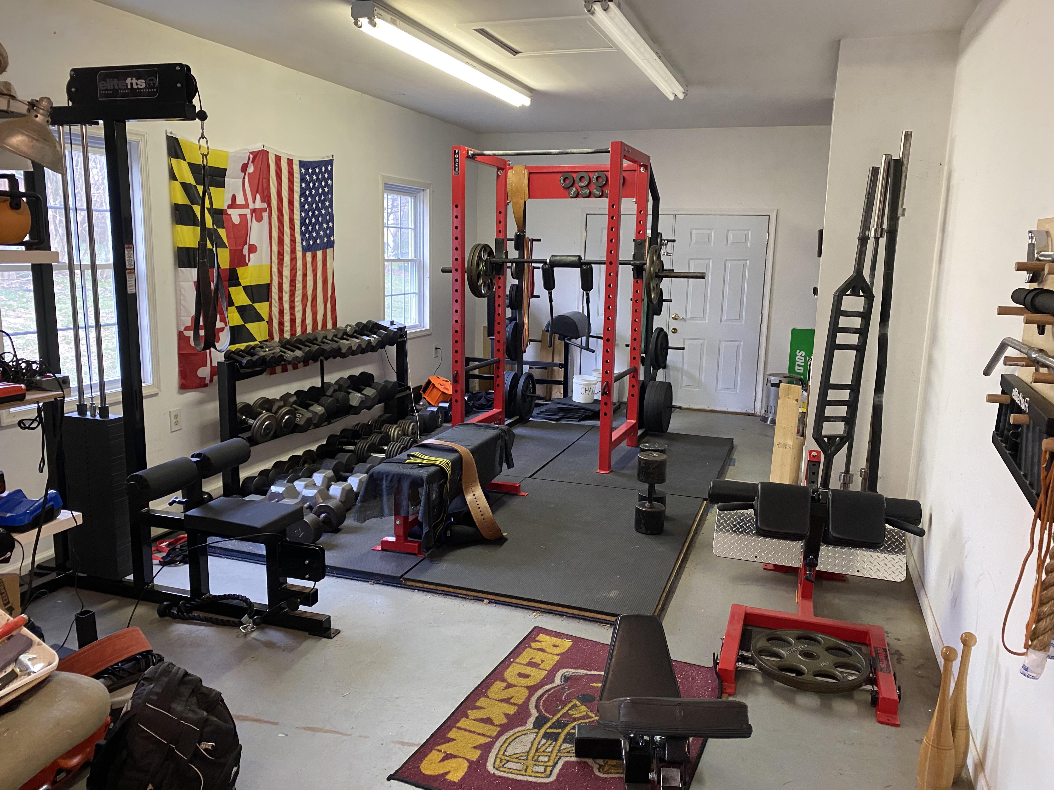 320 square foot garage gym set up r/homegym