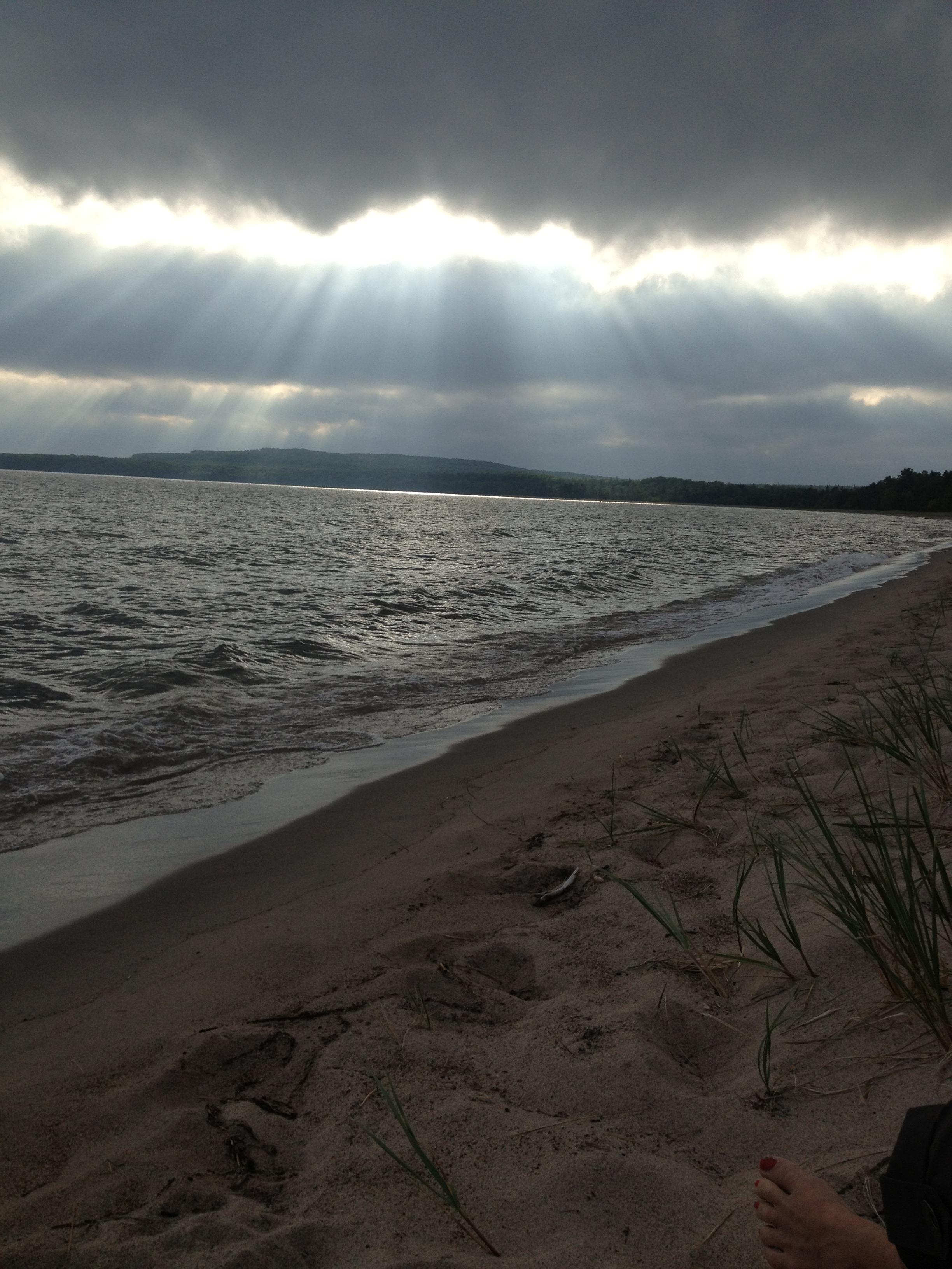 Pancake Bay Ontario Calm before the storm r/ontario