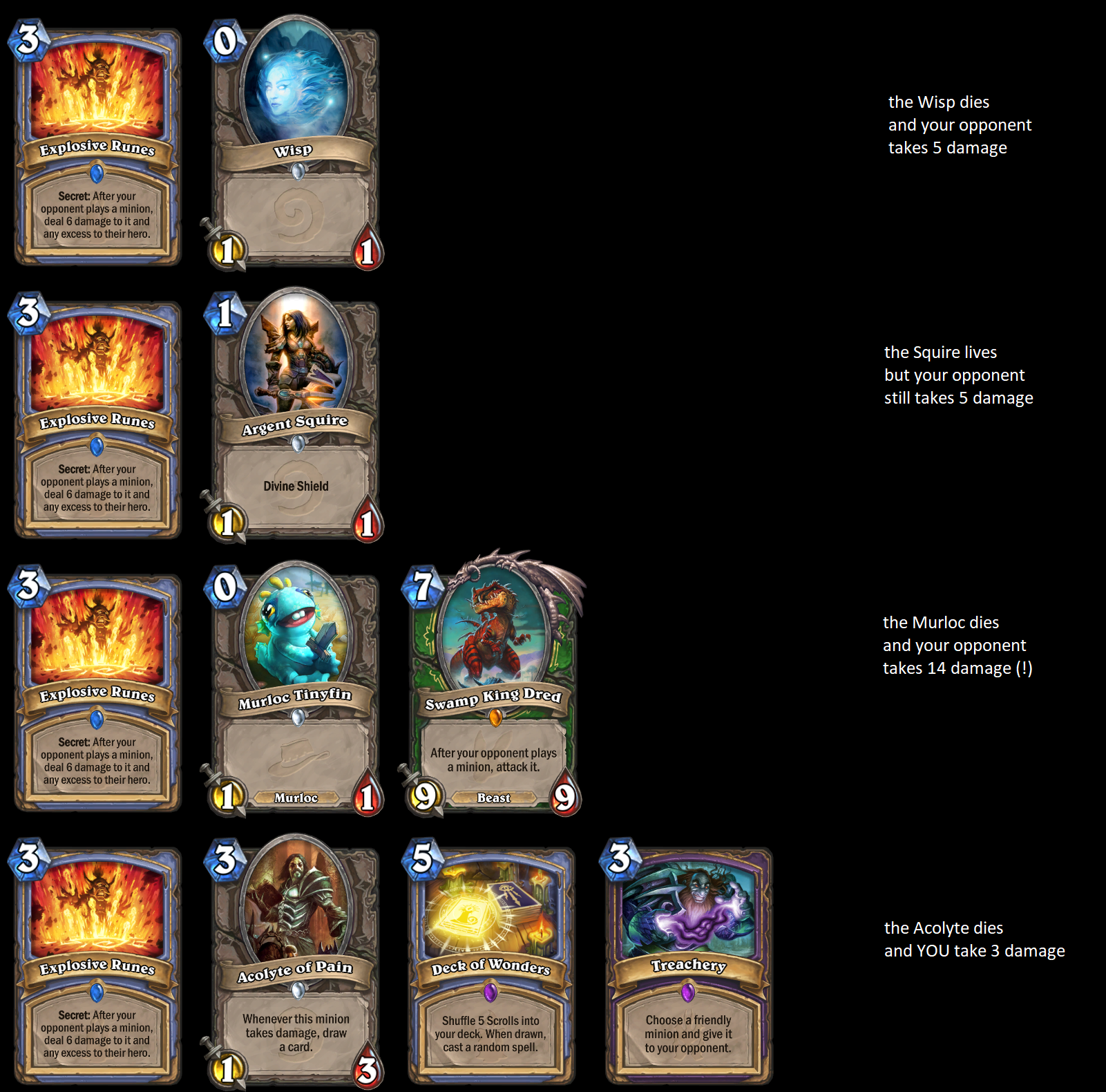 What happens if I play Explosive Runes and