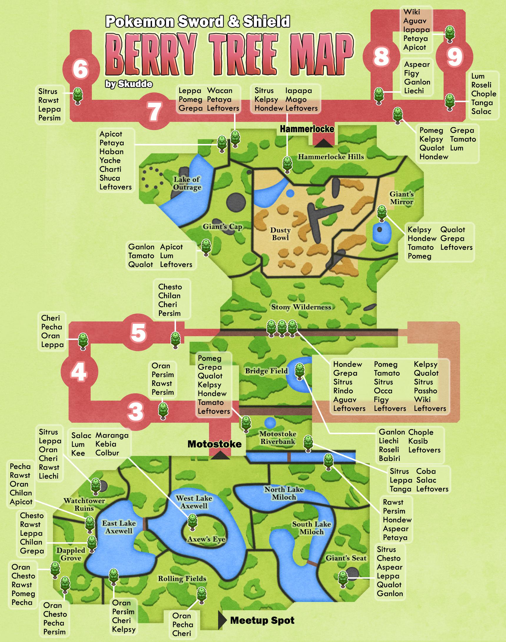 Berry Tree map (locations and contents) due to popular request! r