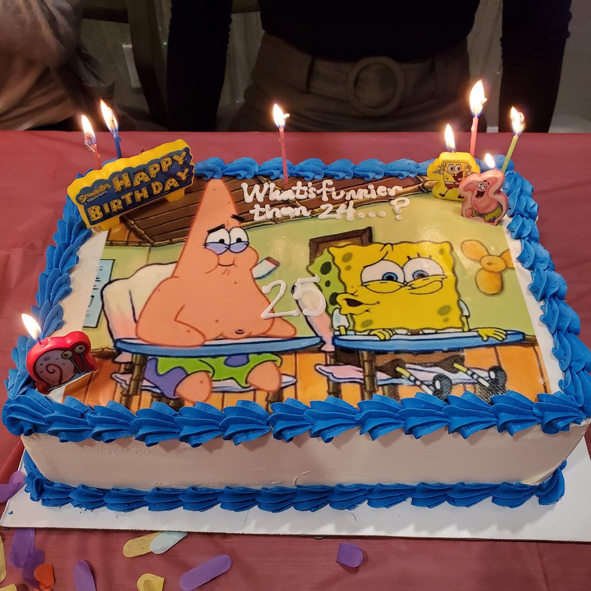 My birthday cake! spongebob