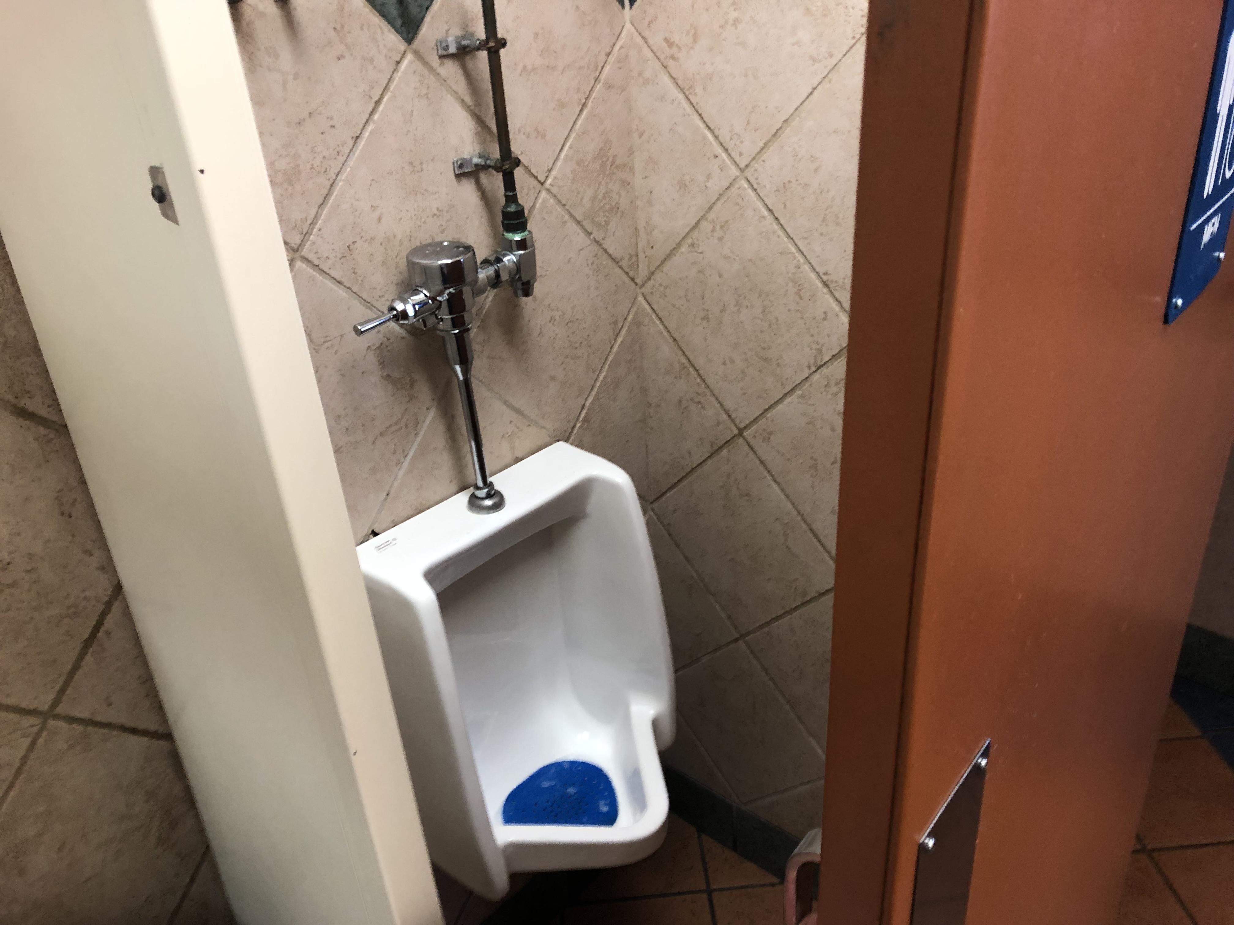 Urinal behind the door in a multistall bathroom. r/CrappyDesign