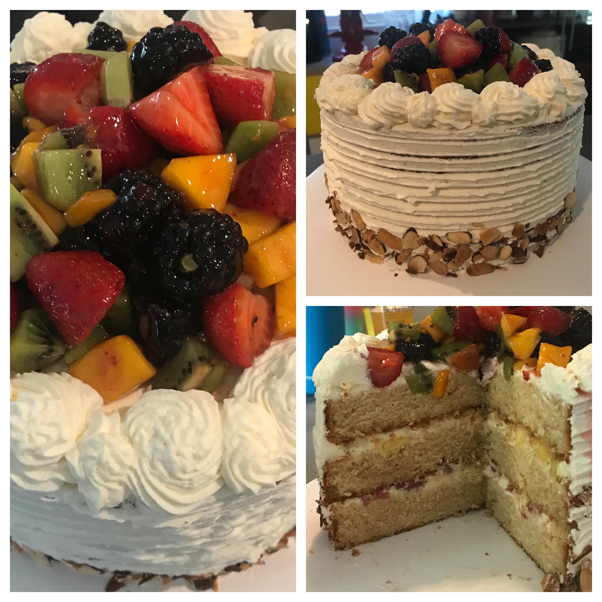 Pretty happy with this Fruit Basket cake I made for my Mom’s Birthday