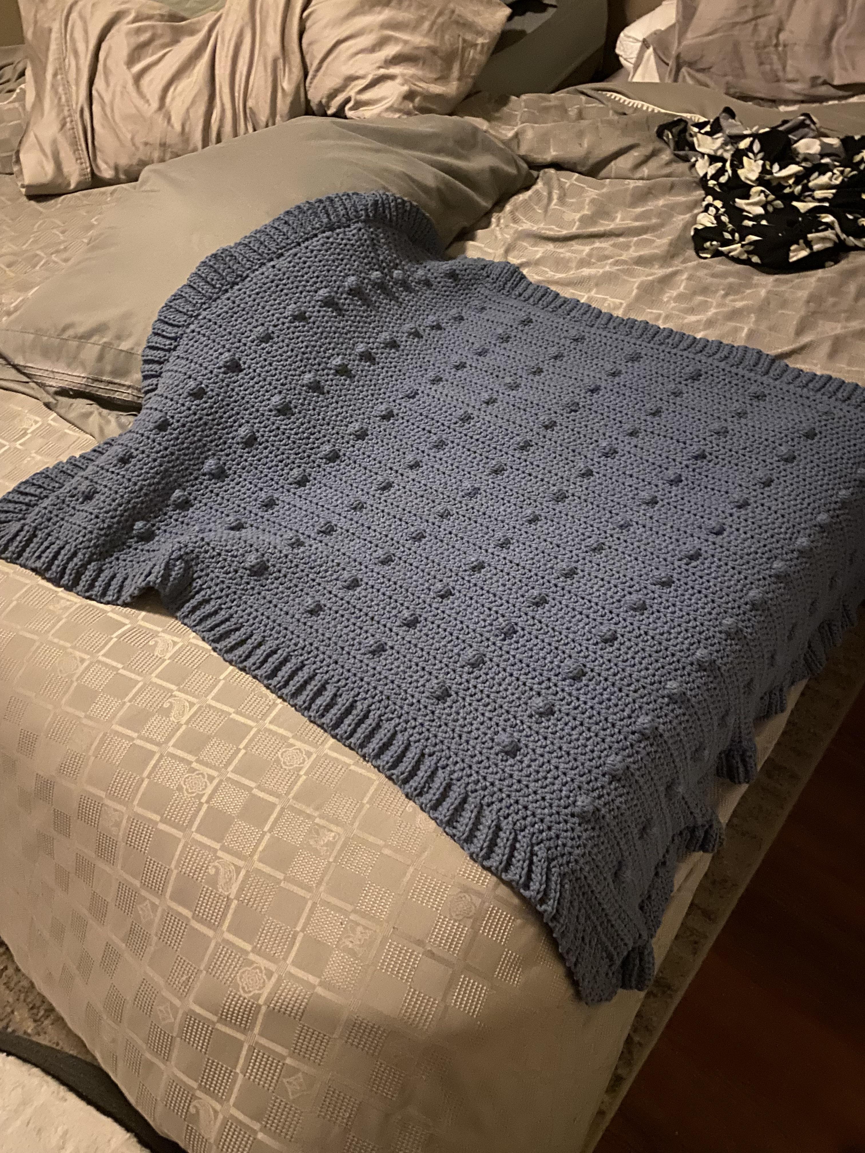 Bundle Up Dots Blanket r/crochet