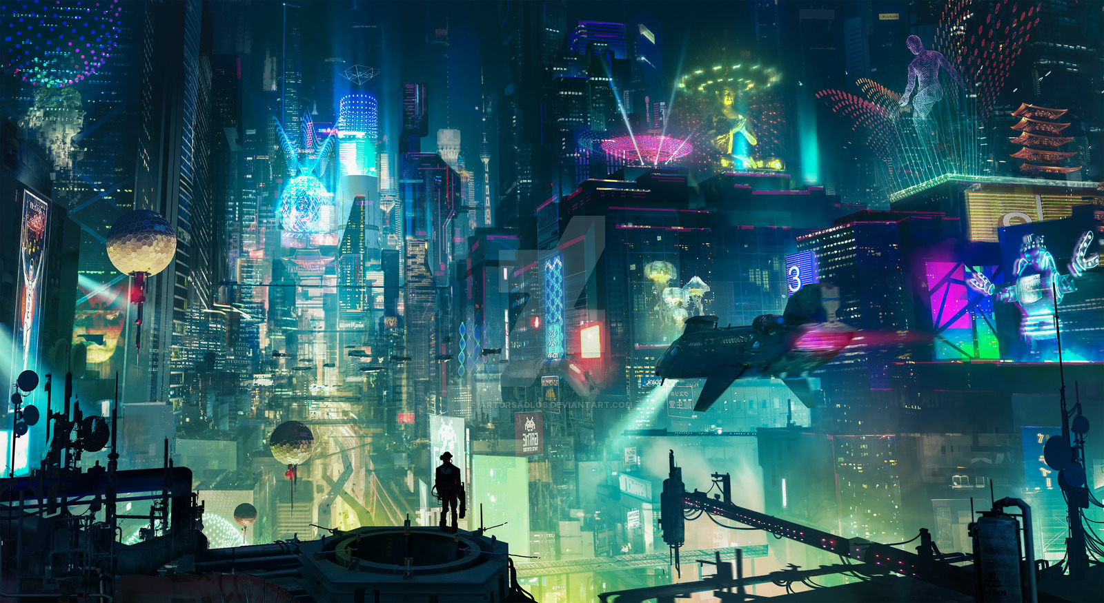 My favorite cyberpunk wallpaper Cyberpunk City r/Cyberpunk
