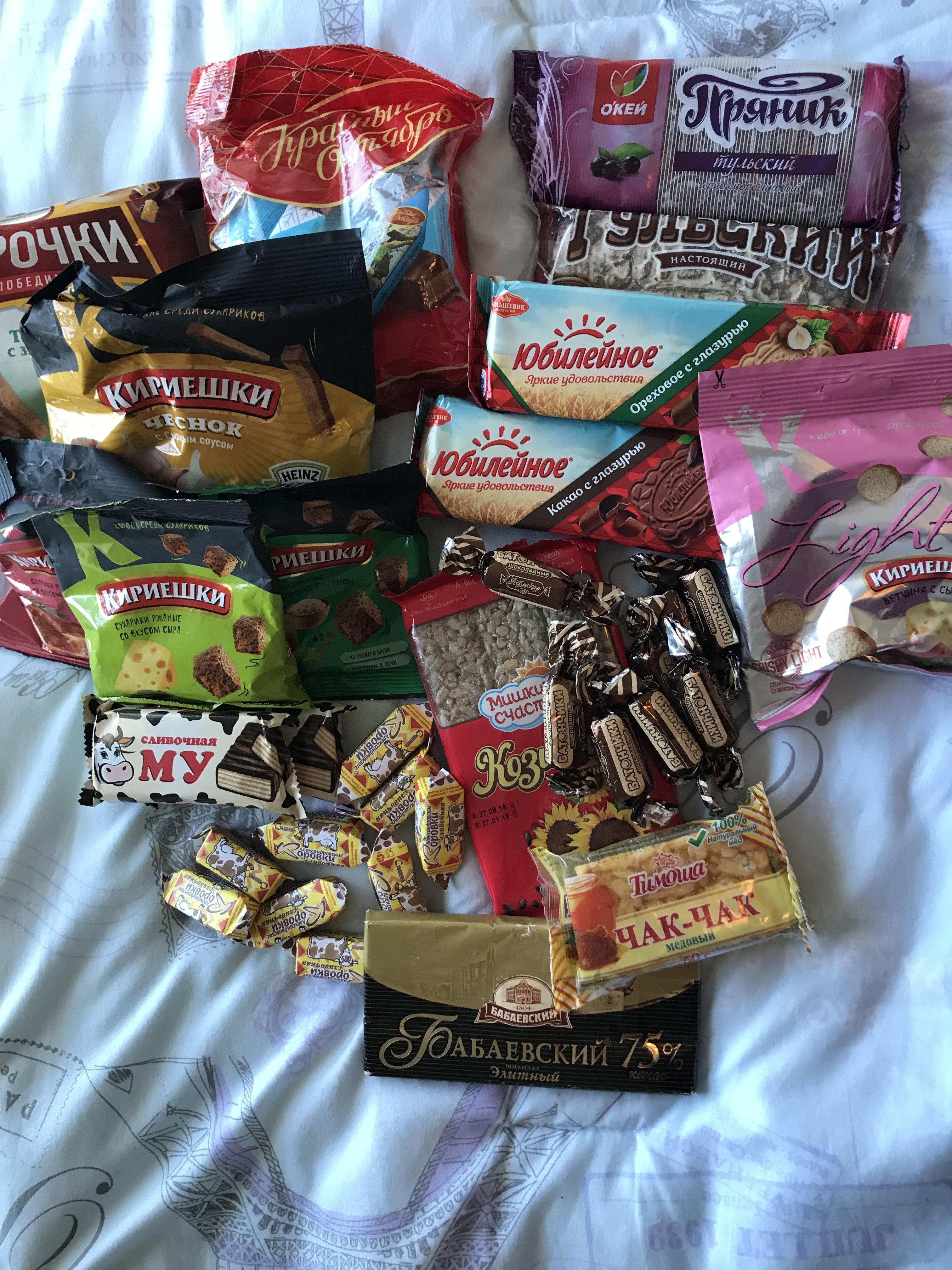 Amazing selection of snacks from u/elkranio from Russia! r/snackexchange