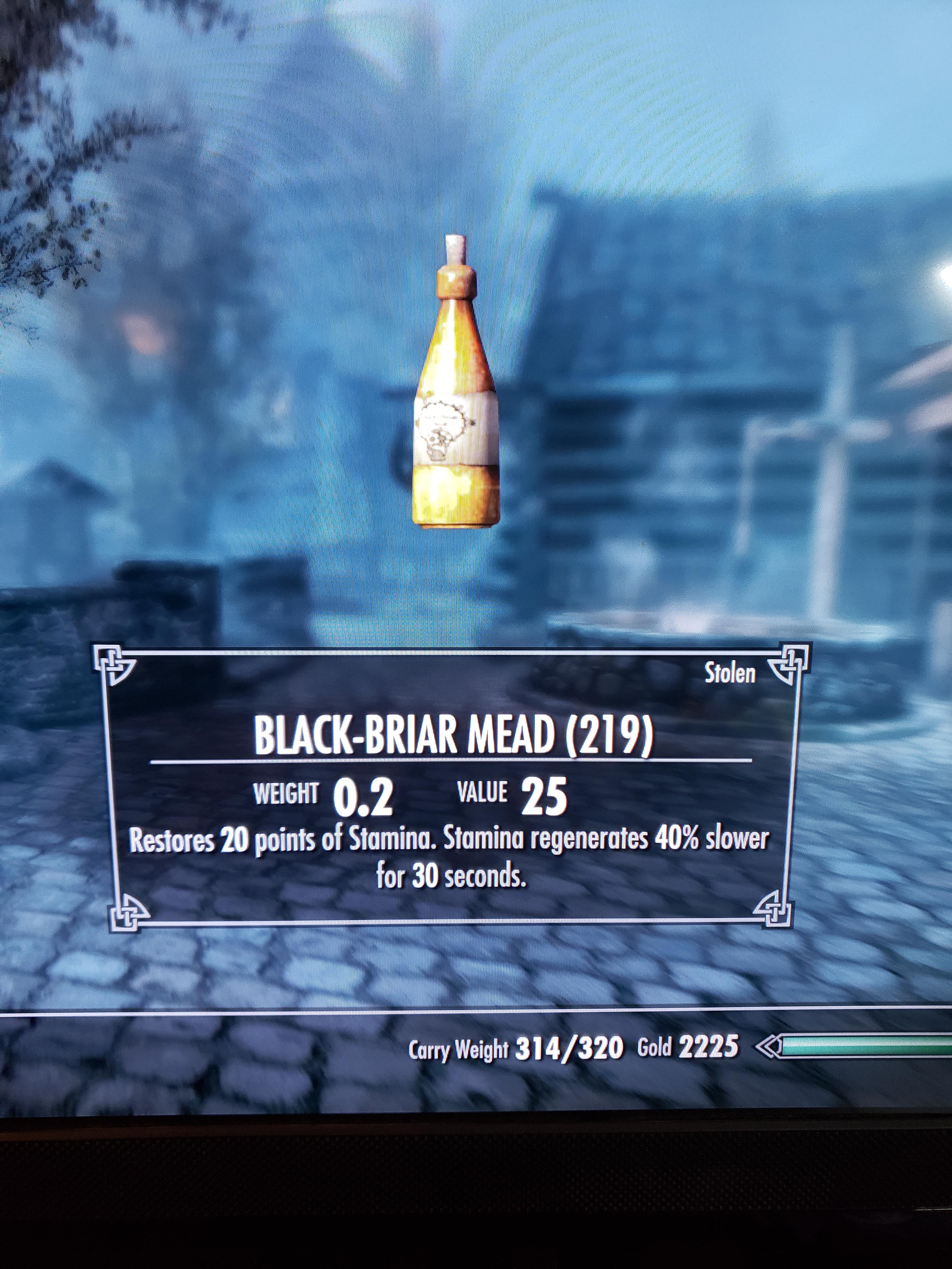 I just took every bottle of mead that I could find in the BlackBriar