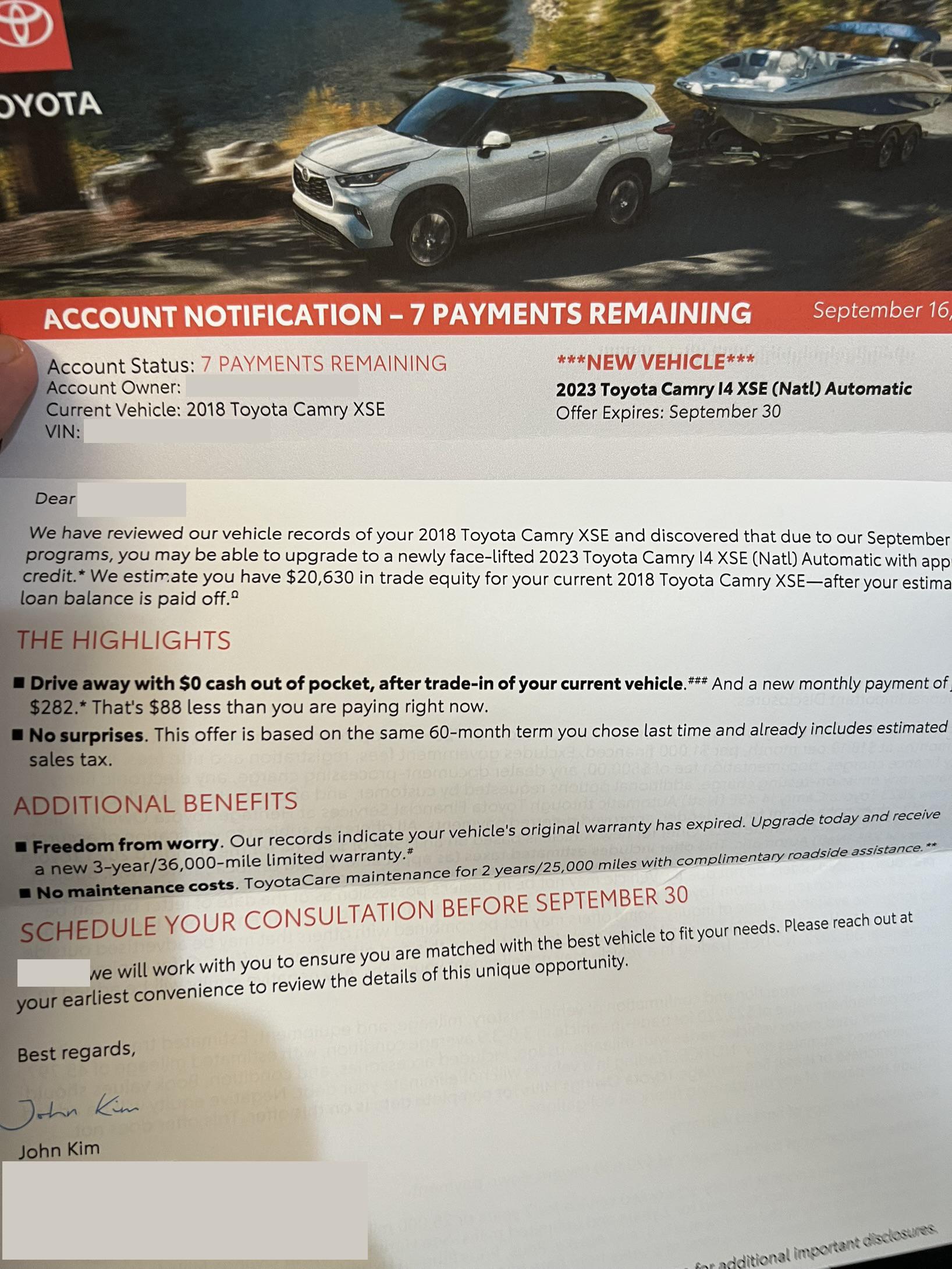 Hey are you about to pay off your car loan? How about you stay indebted