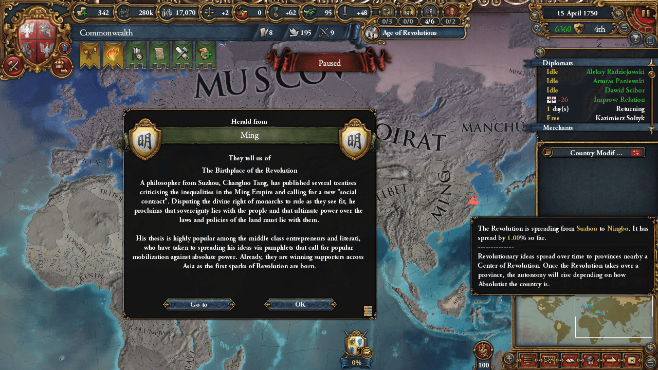 The Revolution Center spawned in Ming r/eu4