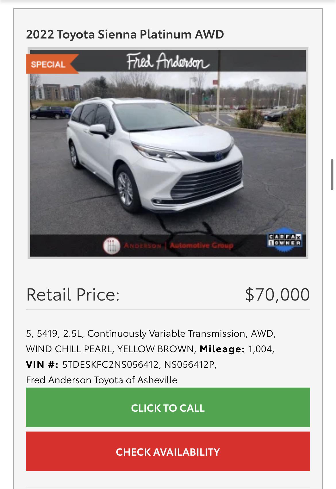 Was perusing local used vehicles and came across this gem. Asheville