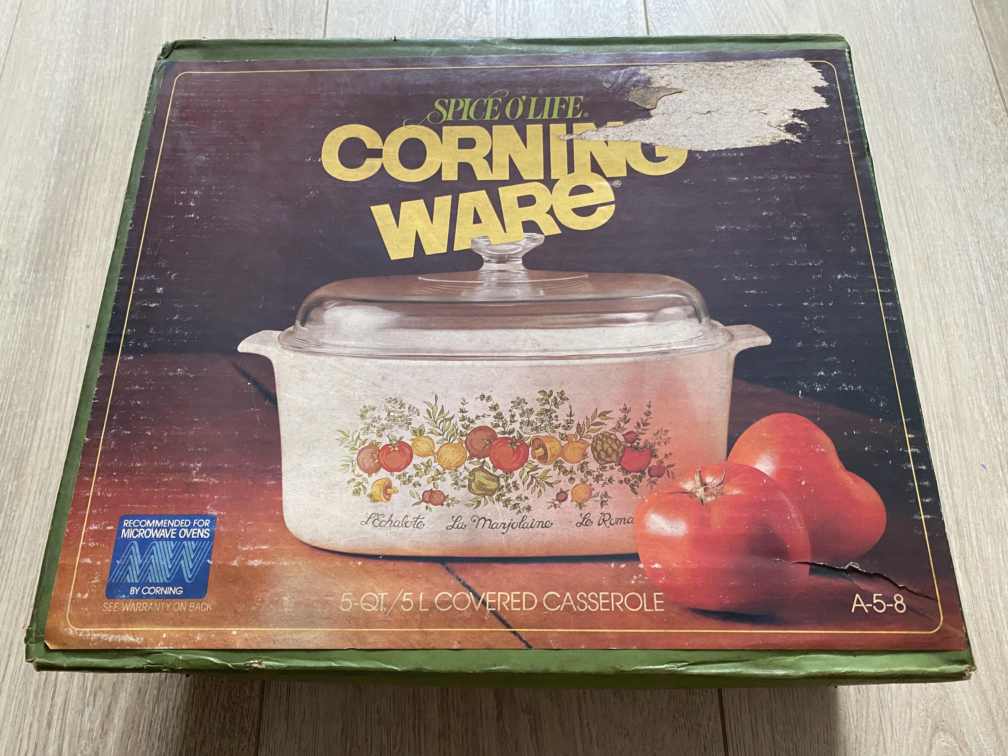 Still sealed CorningWare Spice of Life 5QT casserole dish for 10. One