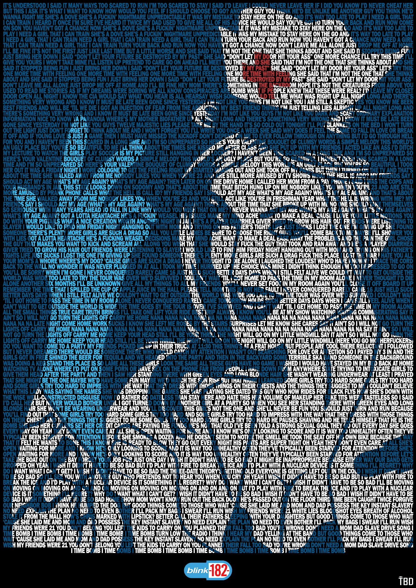 (23/52) Blink182 Enema of the State (1999) u/ThreeBeatDesigns