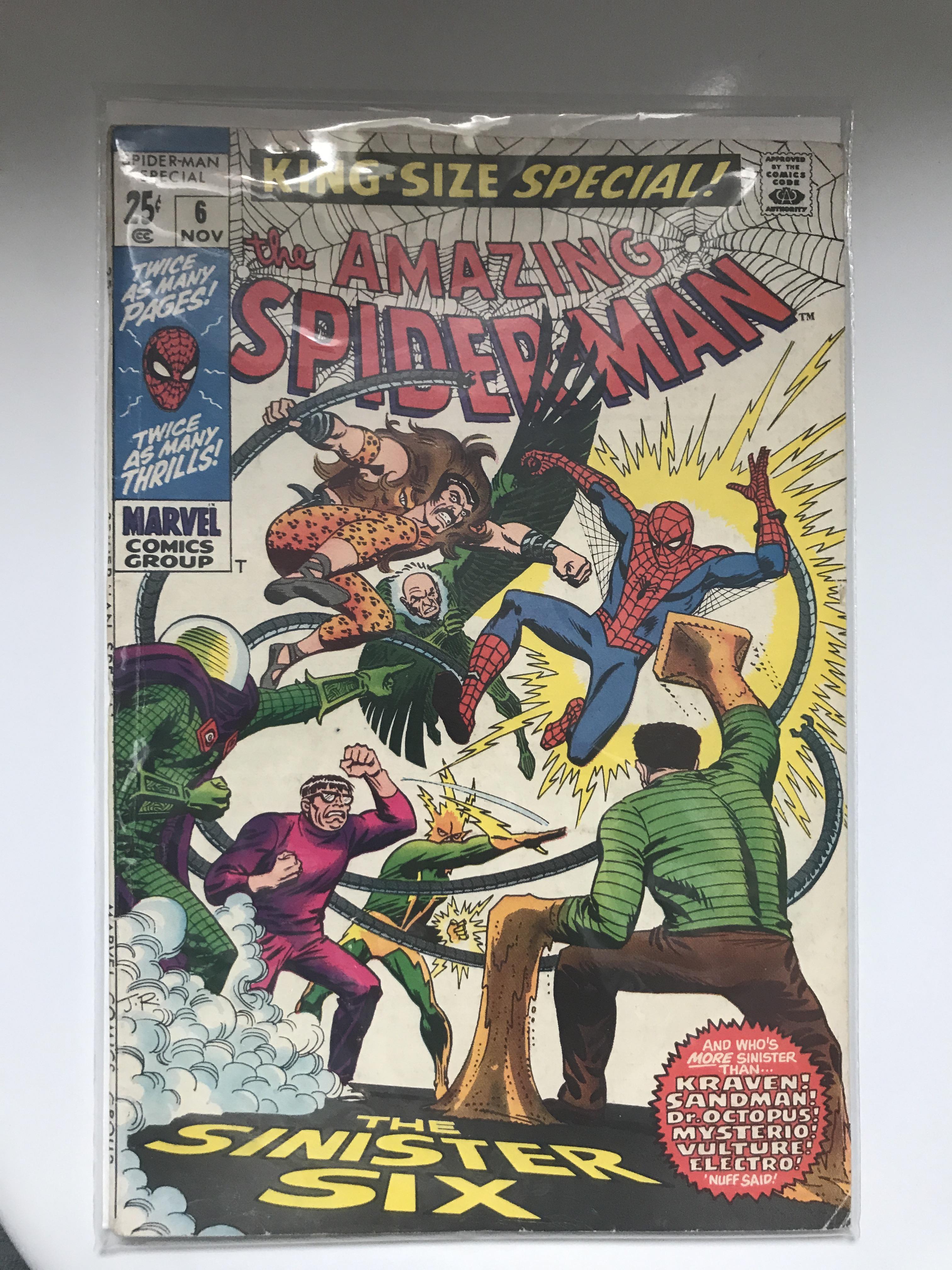 So I got this vintage copy of The Amazing SpiderMan annual 6 at