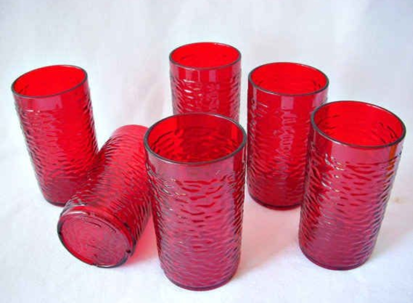 Red Glass Cups from Pizza DineIn Restaruants r/nostalgia