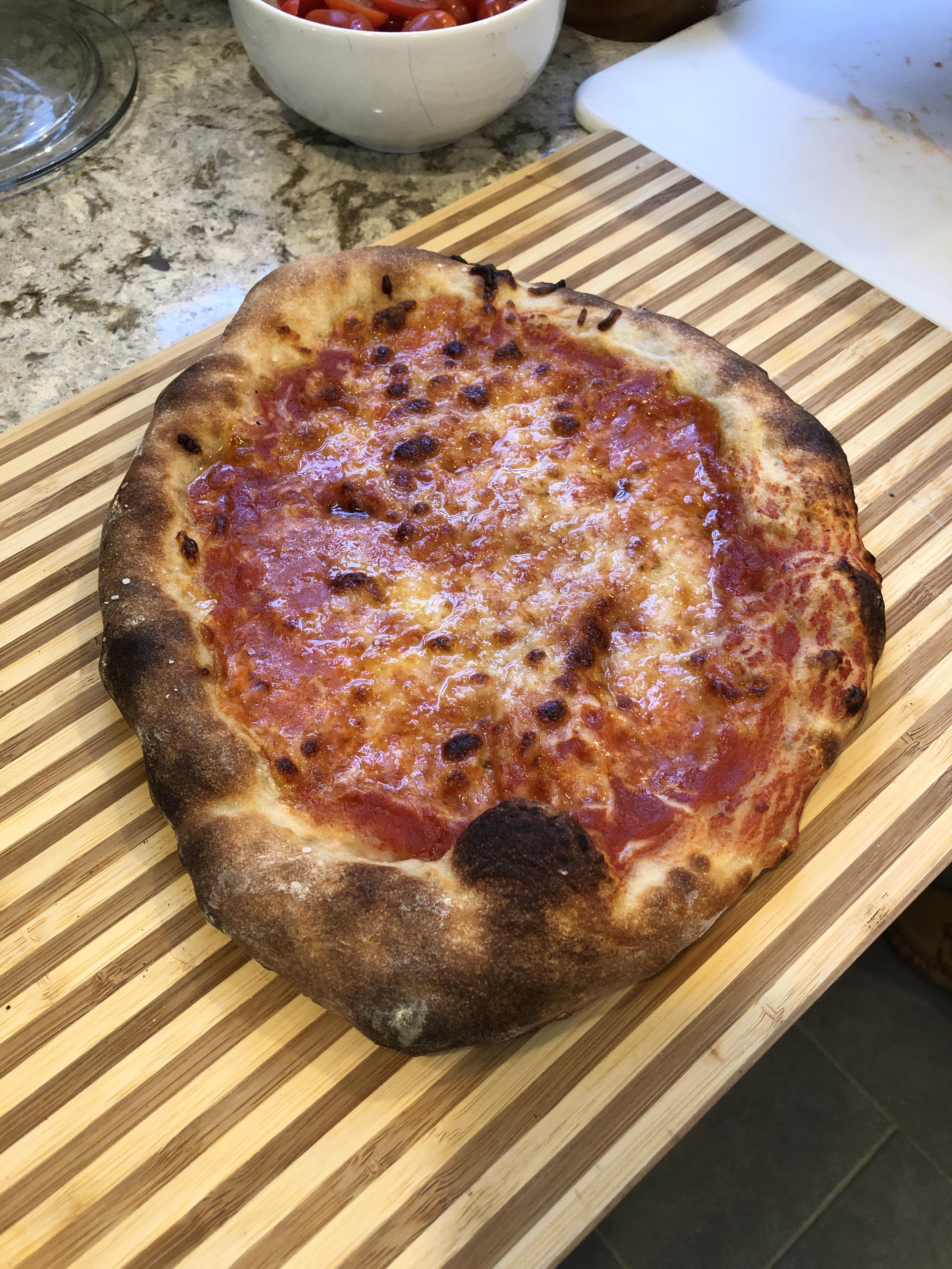 70 hydration, 500° F conventional oven r/Pizza