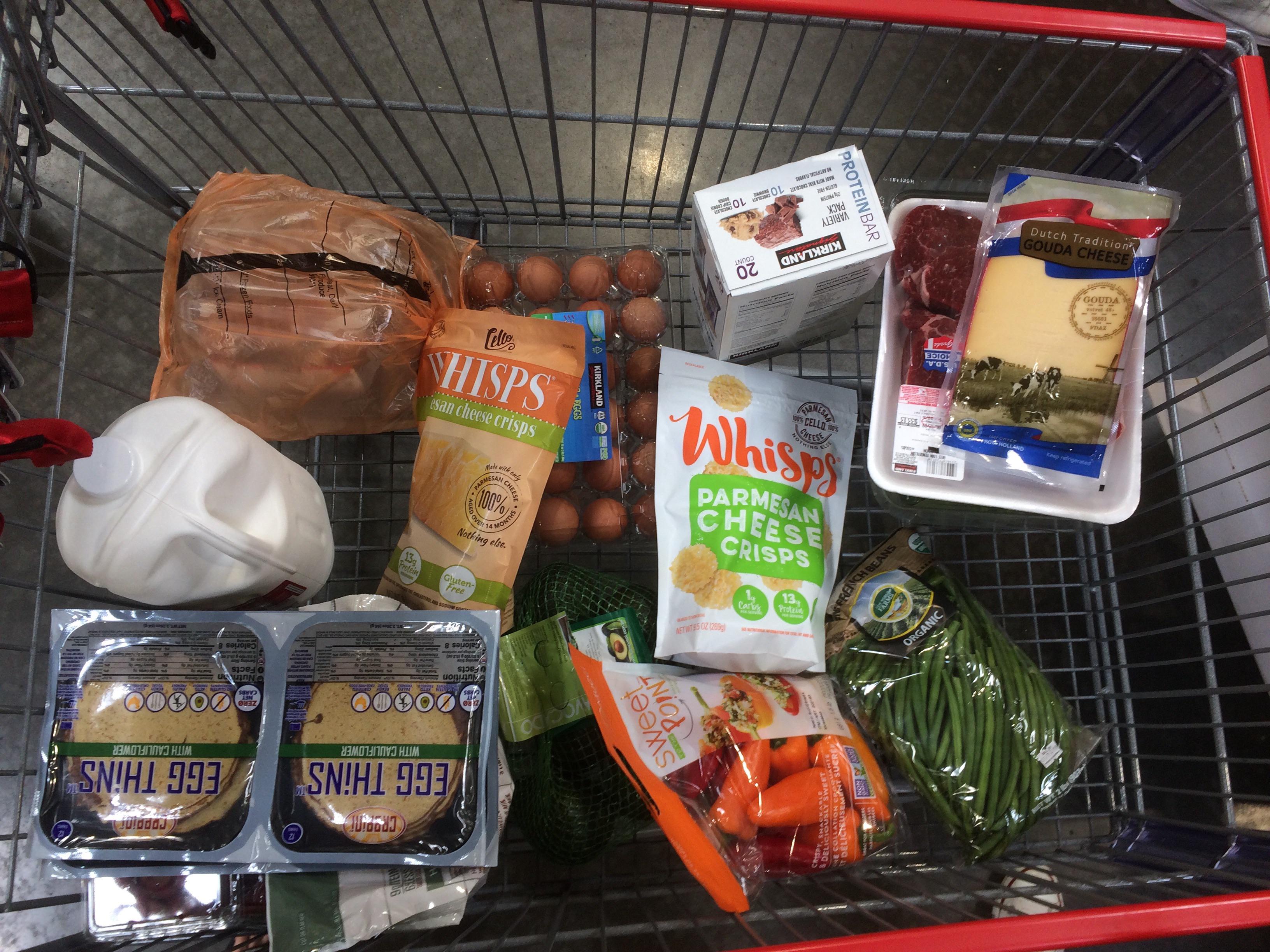 Costco Keto Haul (can’t see berries and chicken underneath) r