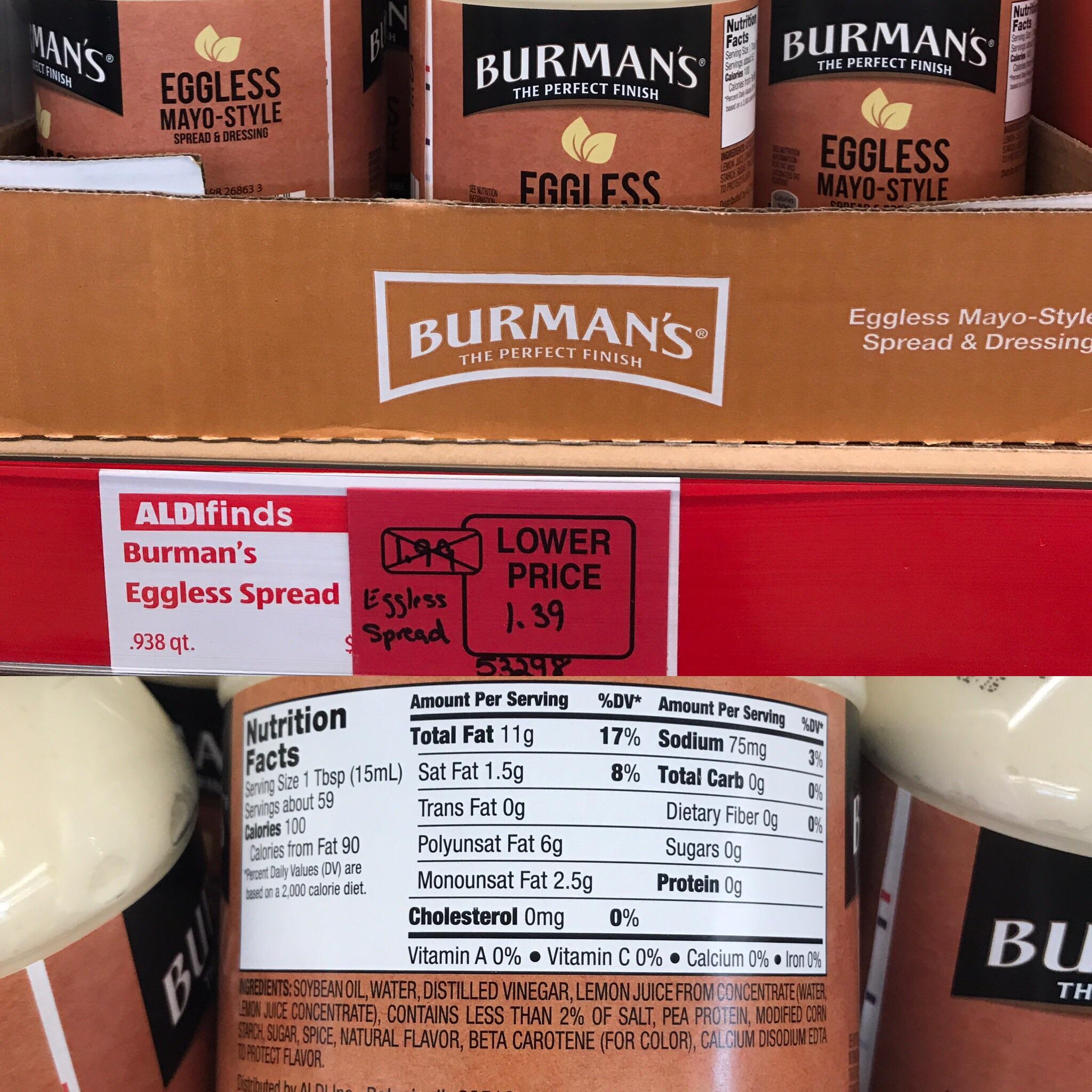 PSA Aldi has vegan mayo! r/vegan