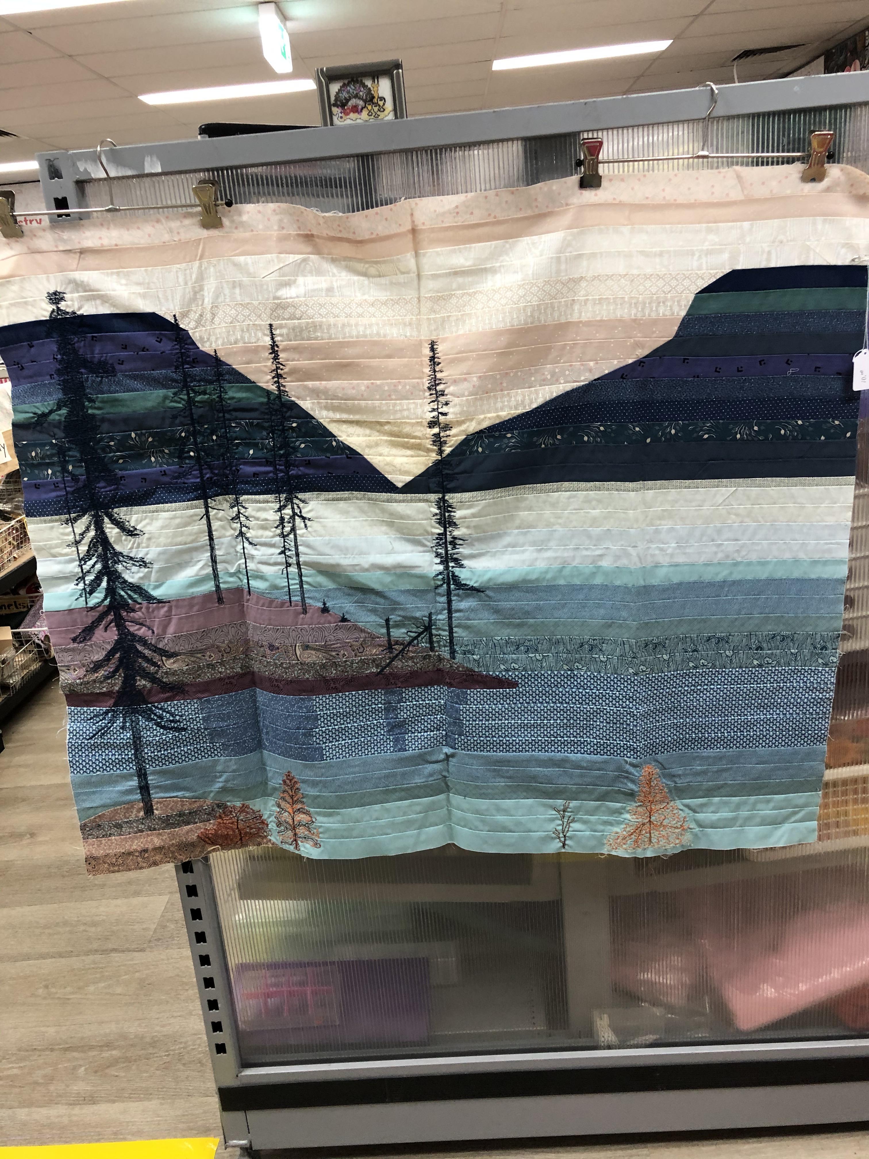 I work at a second hand fabric and needle craft store. Look what was