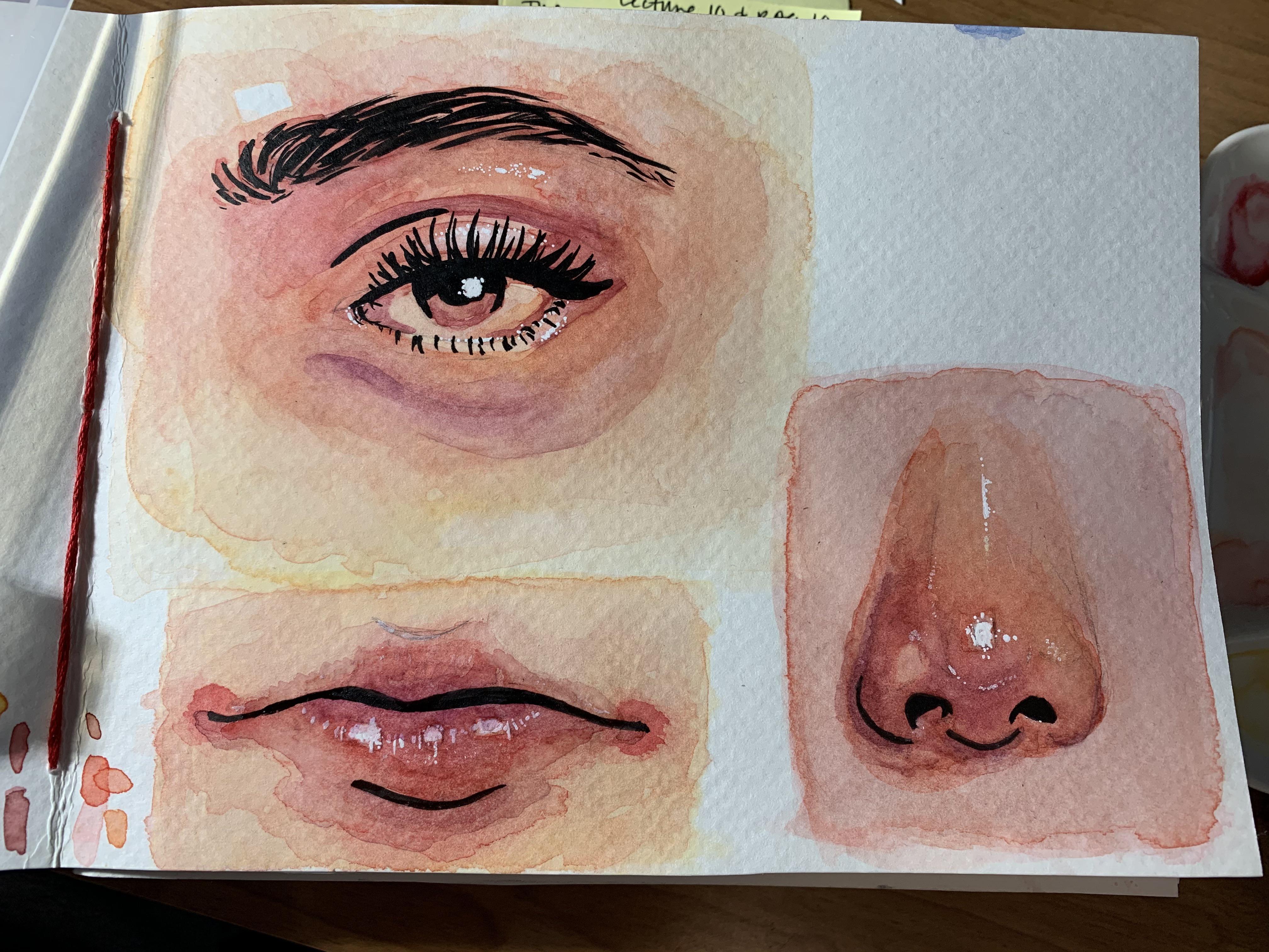 Watercolor Nose