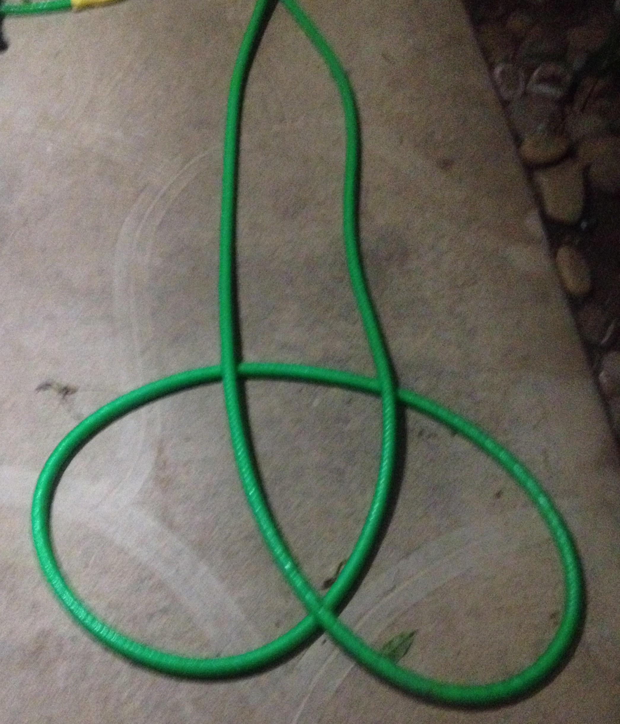 Went outside to find the garden hose like this. I'm so immature
