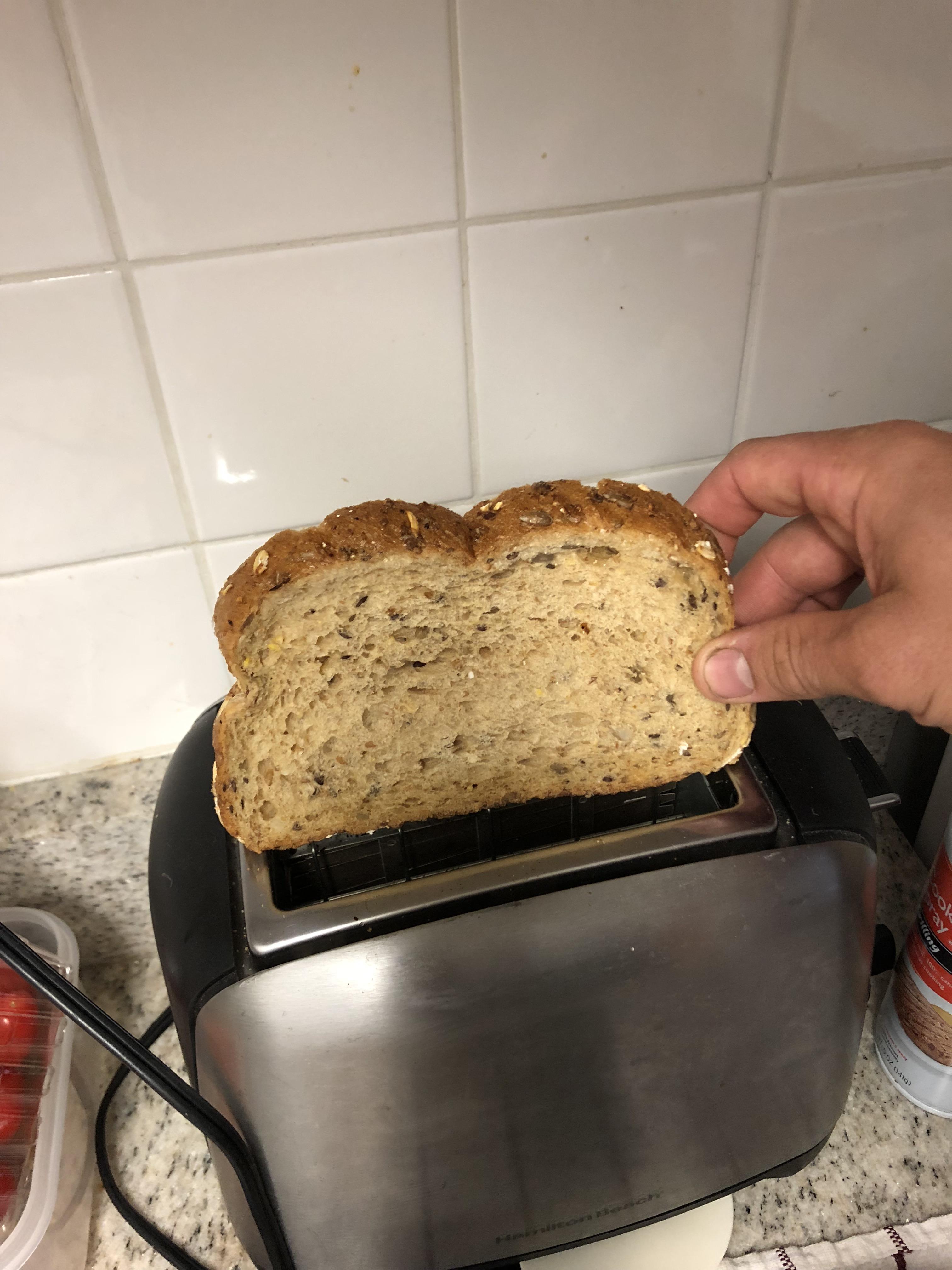 The bread is too wide for my toaster r/mildlyinfuriating