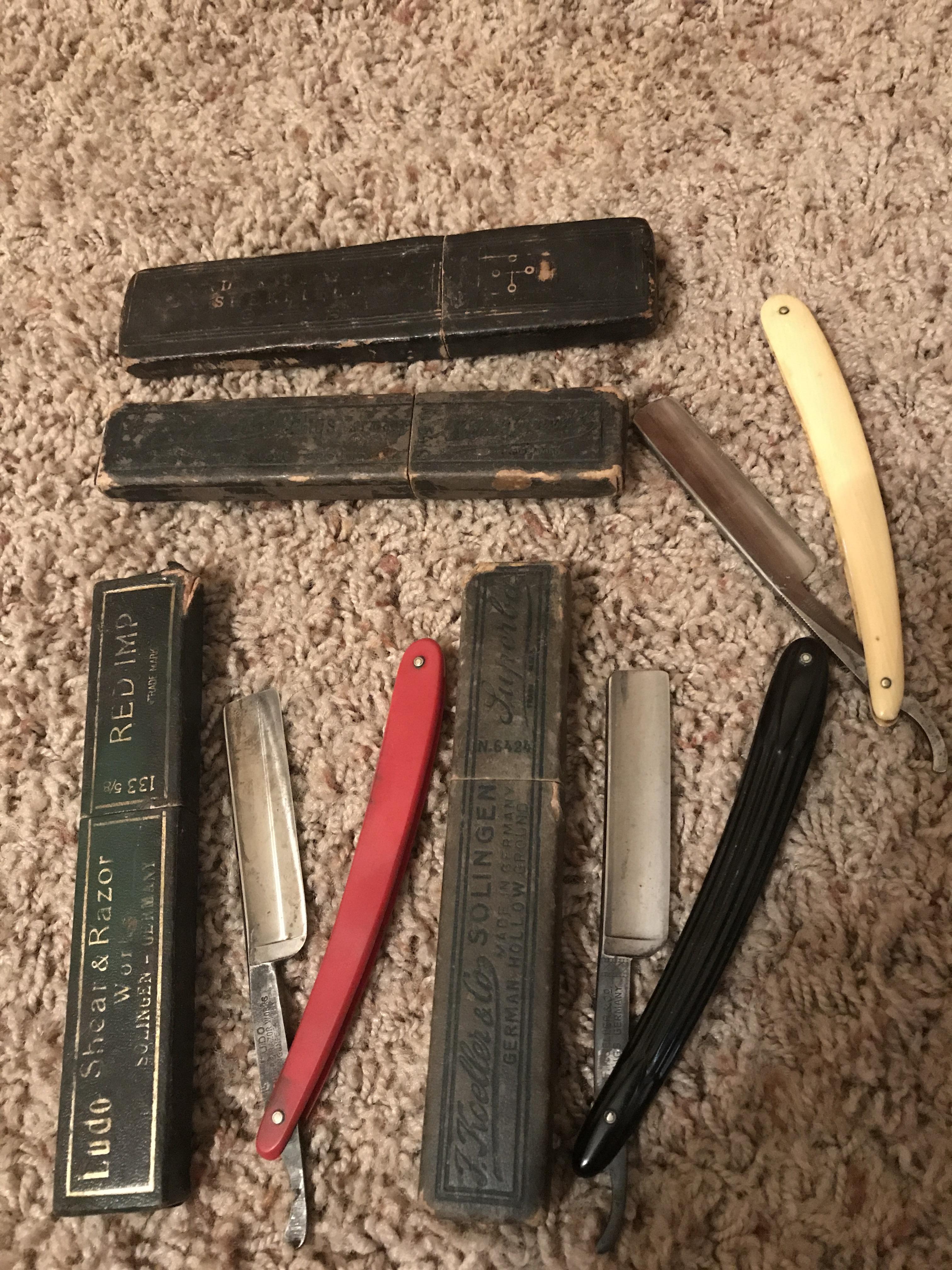 Something different. Old straight razors that was given to me by my