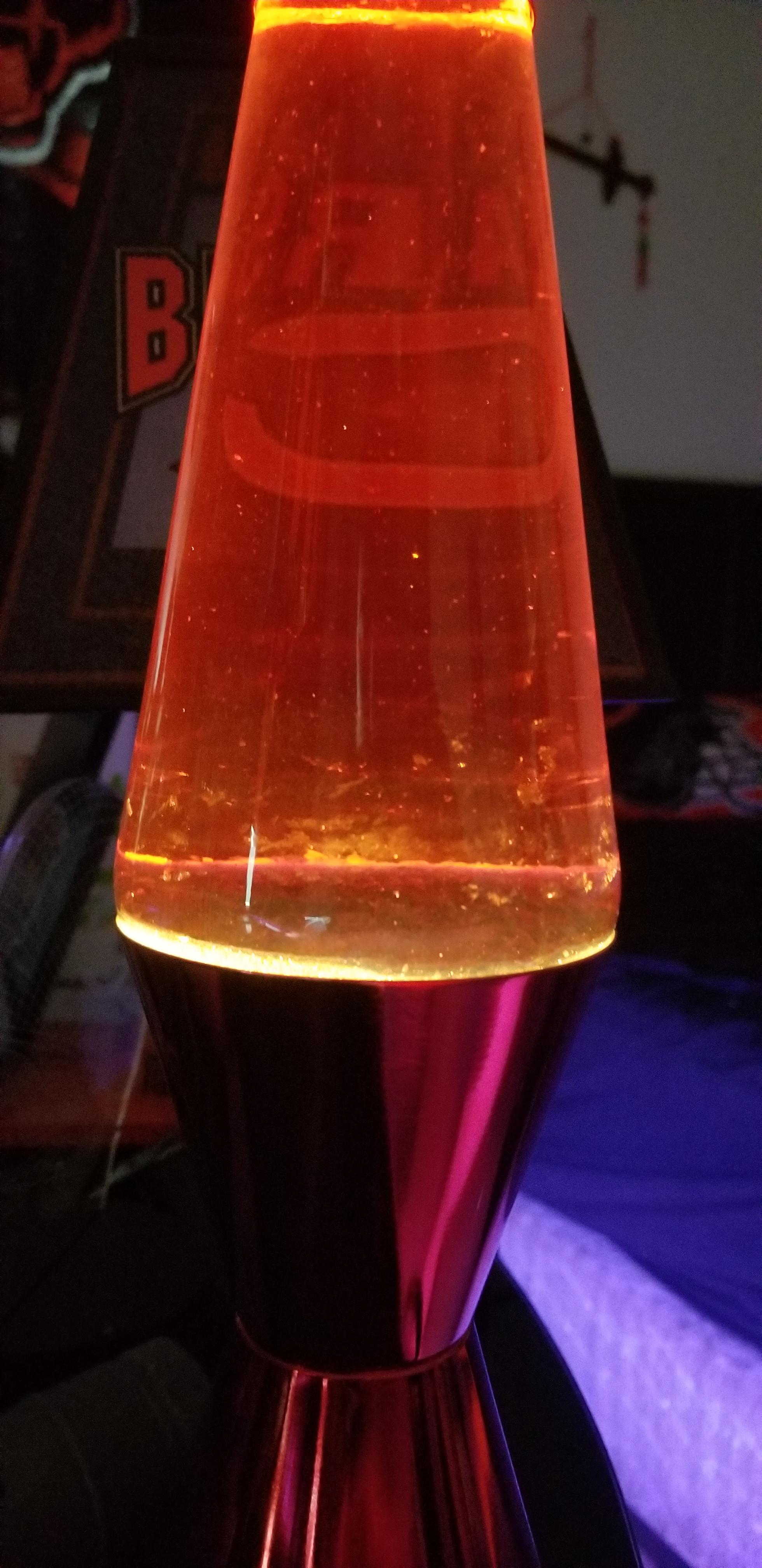 Just got this lava lamp from spencers and the light is like shooting up