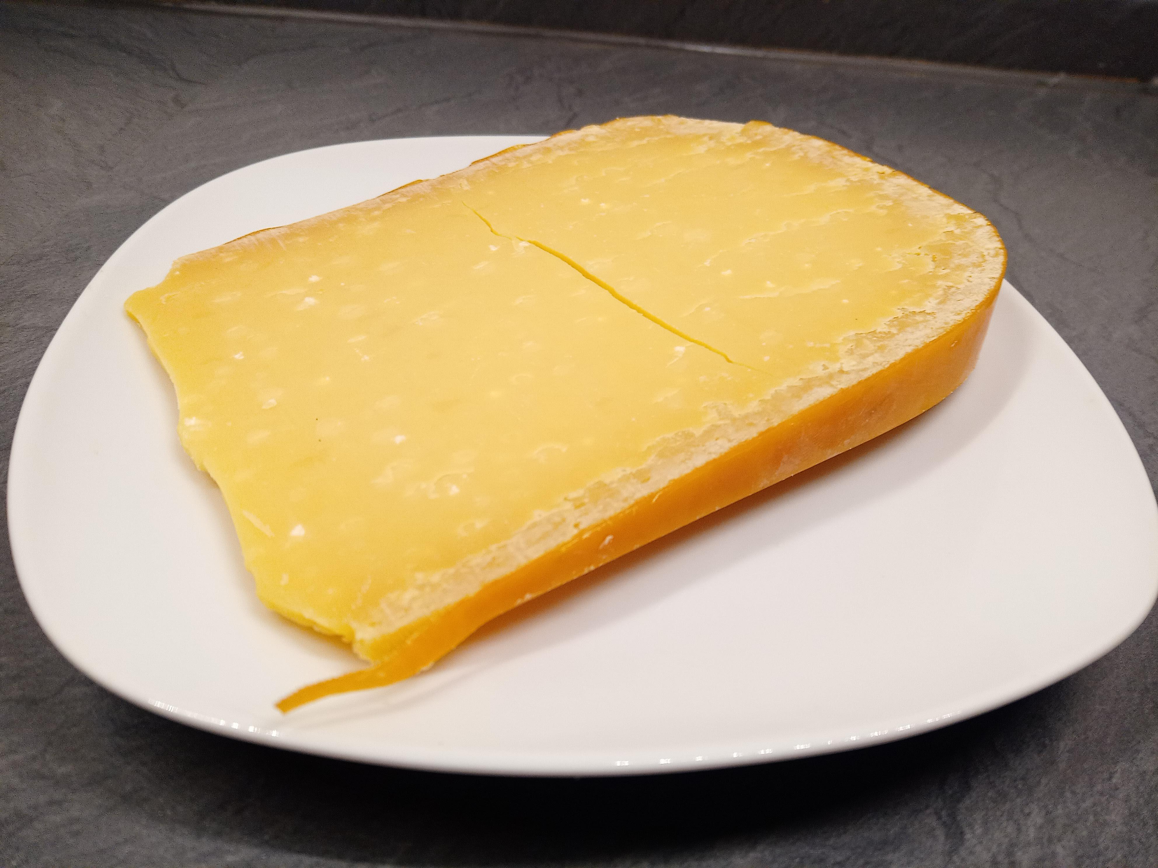 Cheeses from a German grocery store Overaged North Holland Gouda r