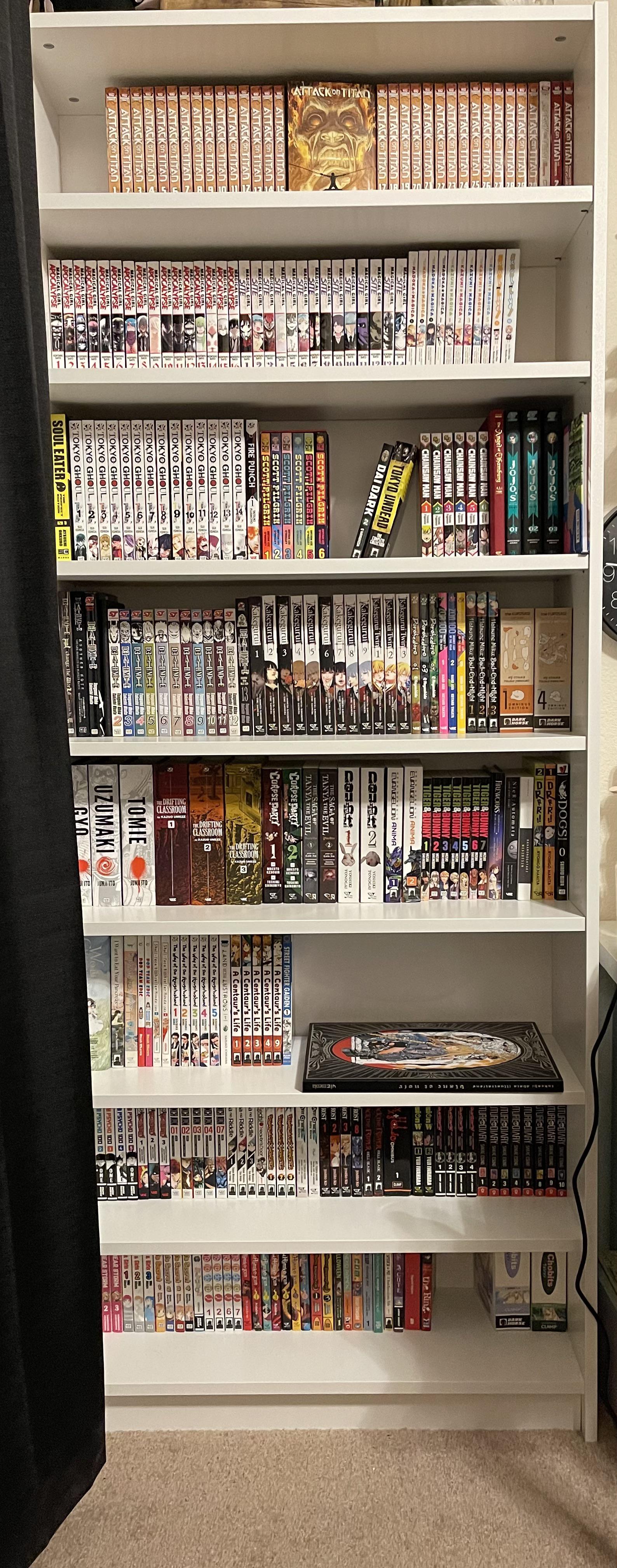 Manga update! Got more shelves for the bookshelf and r