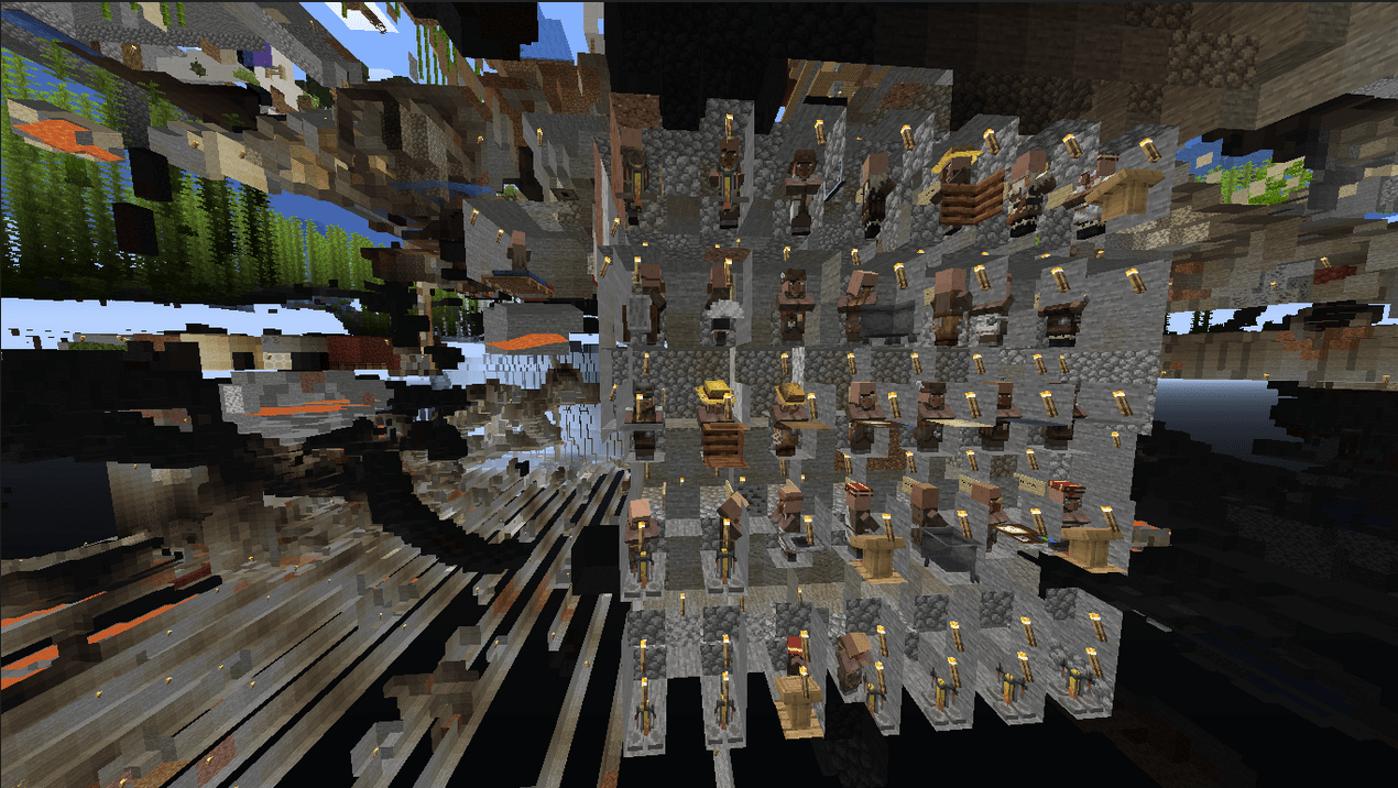 my underground villager farm r/Minecraft