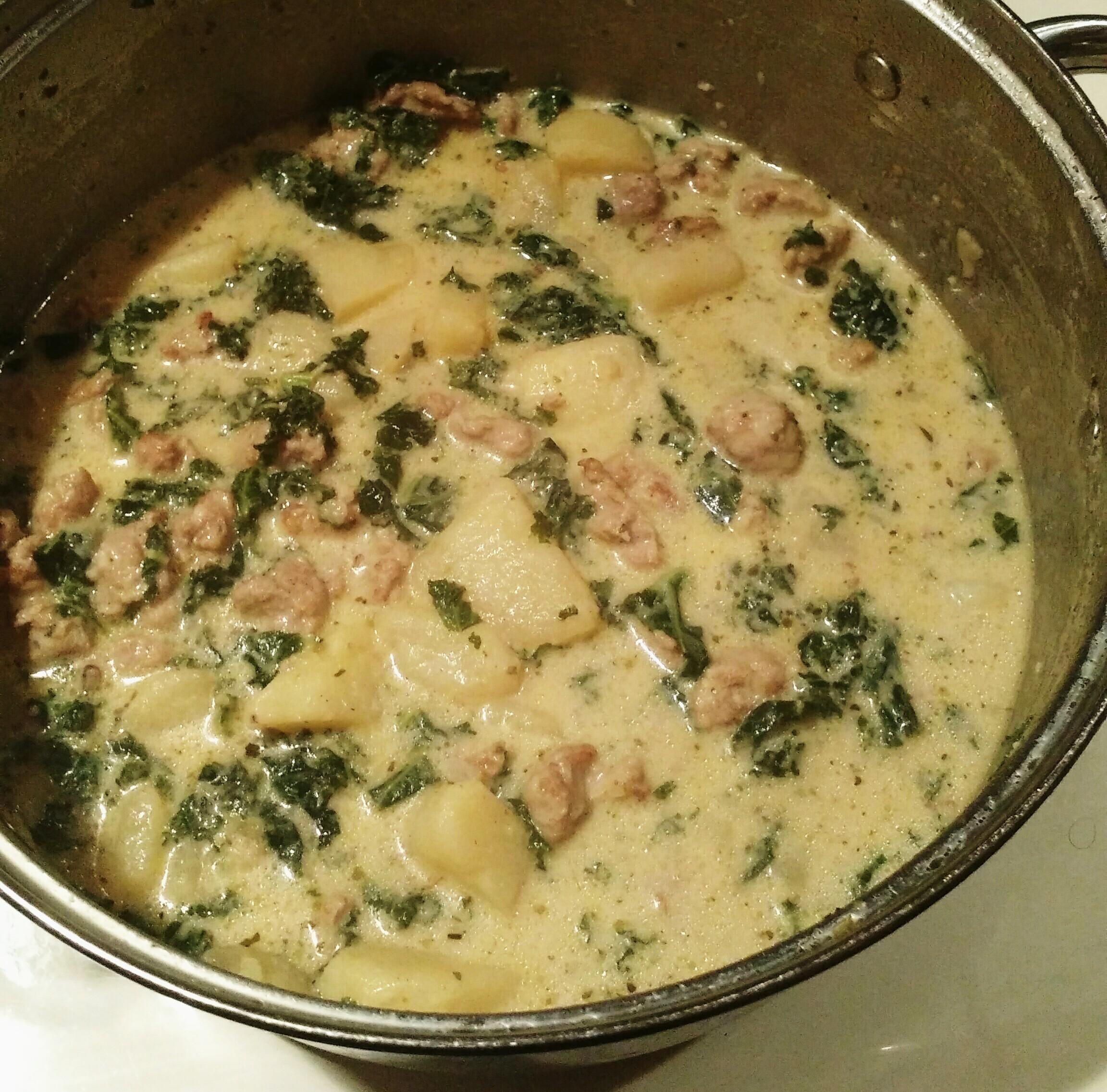 [Homemade] Knockoff Olive Garden Zuppa Toscana r/food