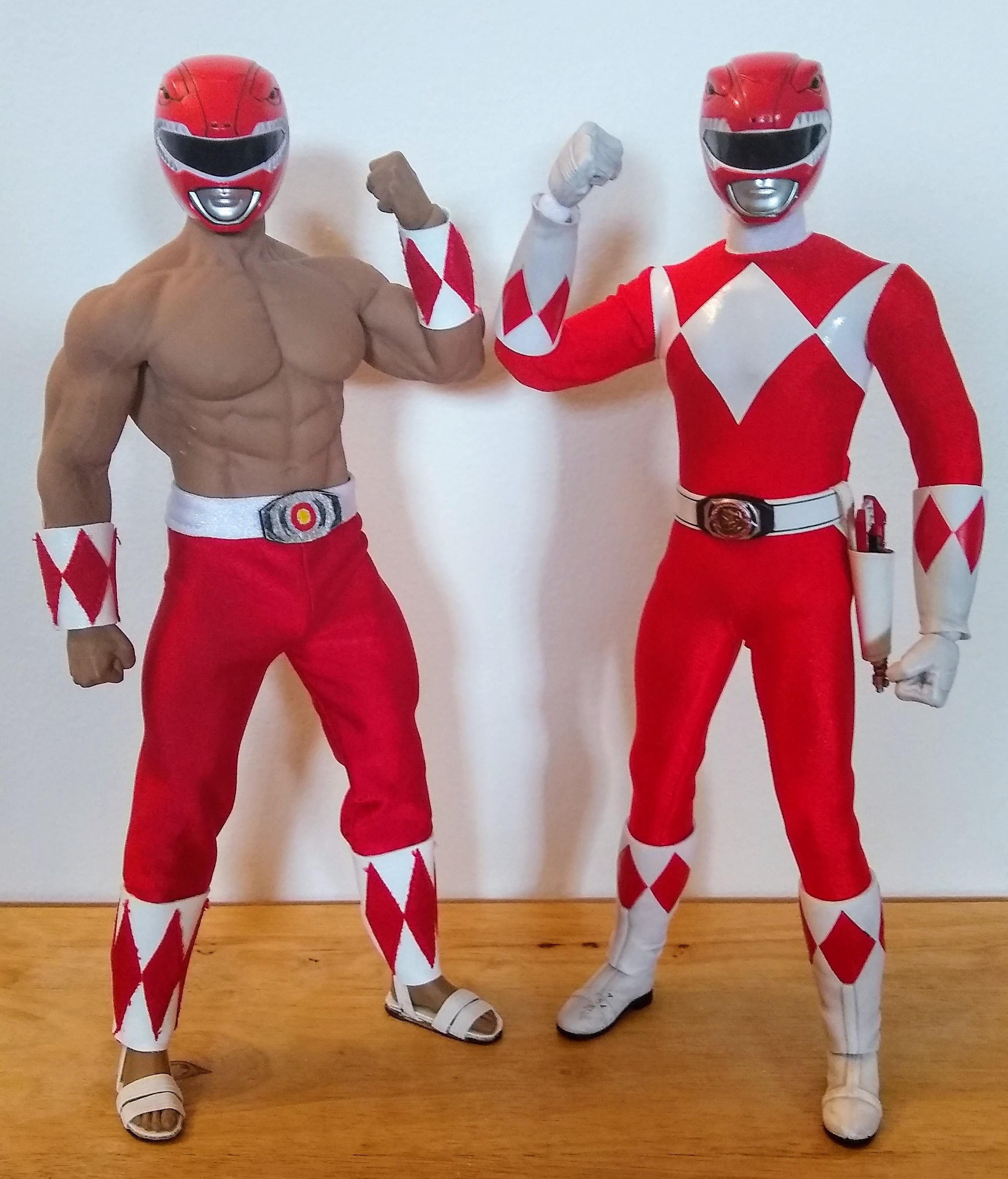 My Ace Toys 12" Red Ranger vs. My Custom Wrestlemaniathemed Absurdly