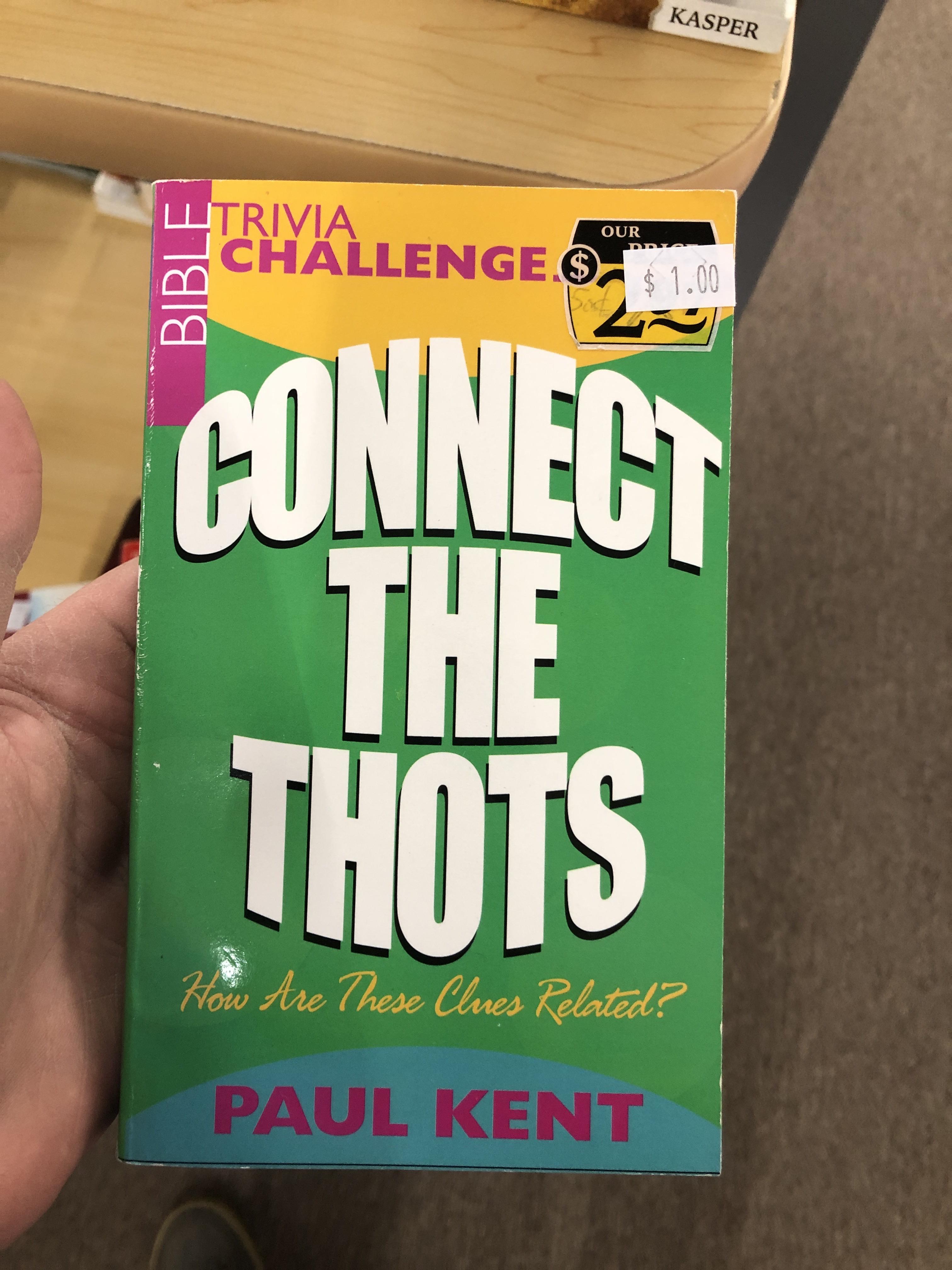 Old Bible trivia book found at a thrift store r/agedlikemilk