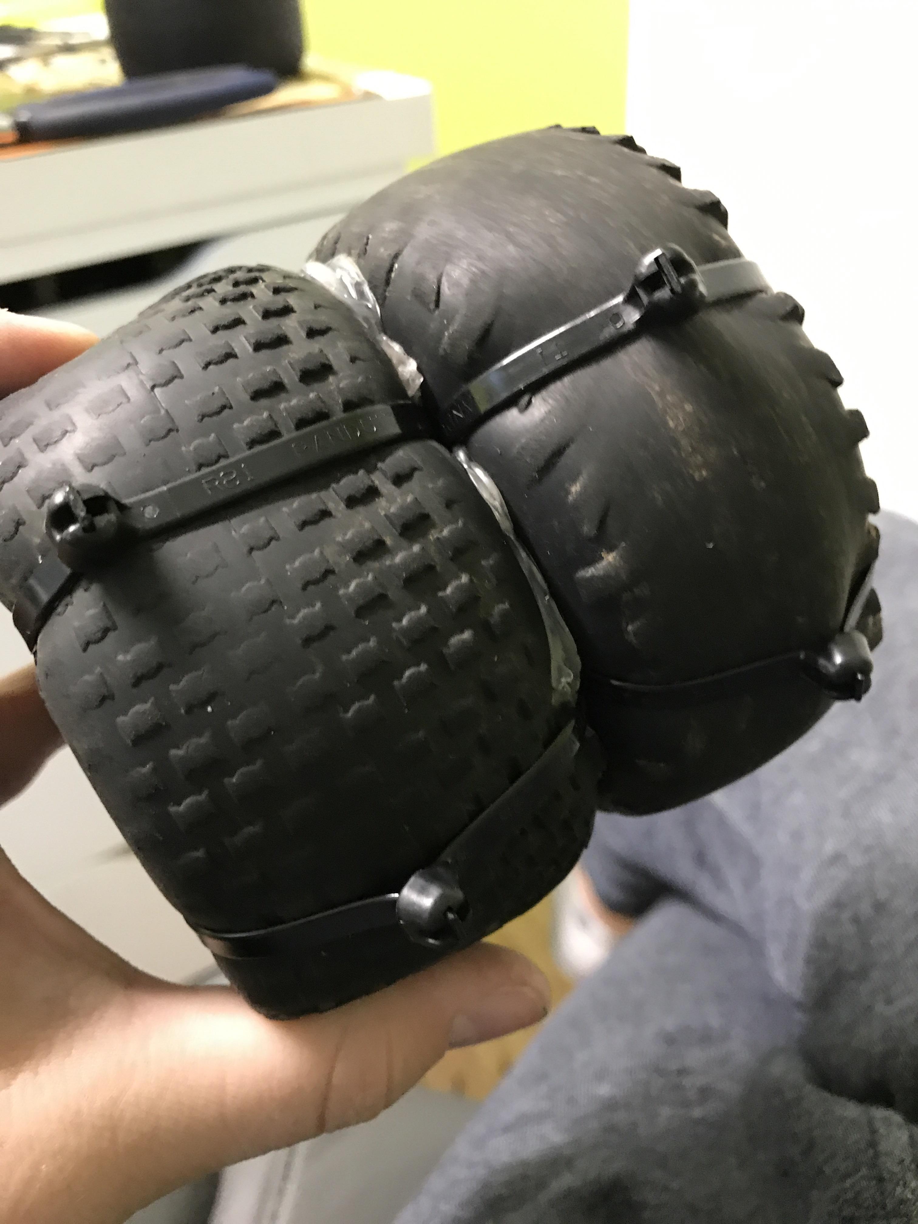 Tip zip ties make great diy rc snow chains r/rccars