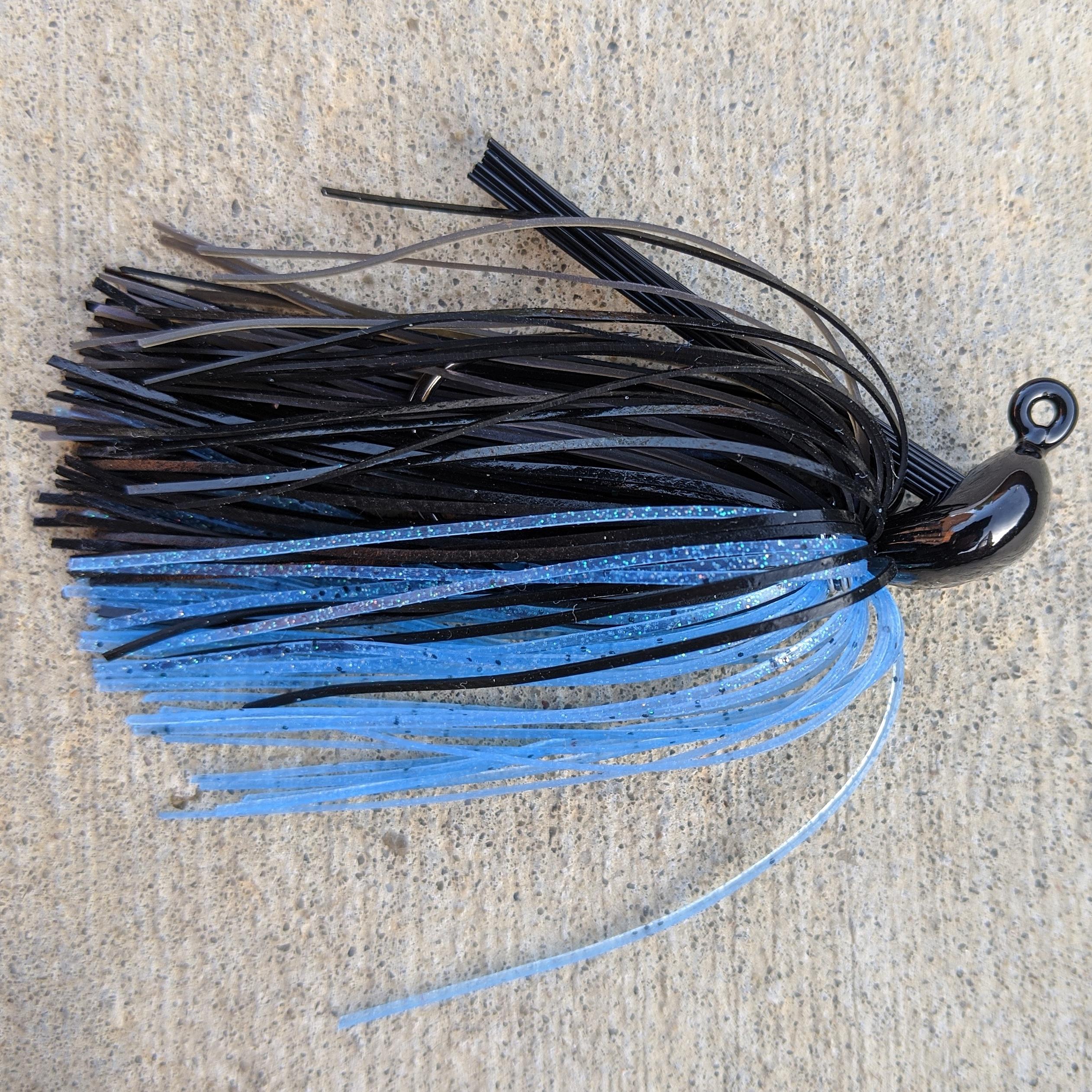 Hard to beat a classic color like black and blue. r/bassfishing
